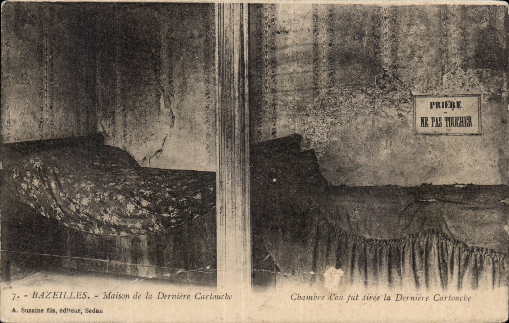 CPA Militaria Bazeilles House of the last cartridge