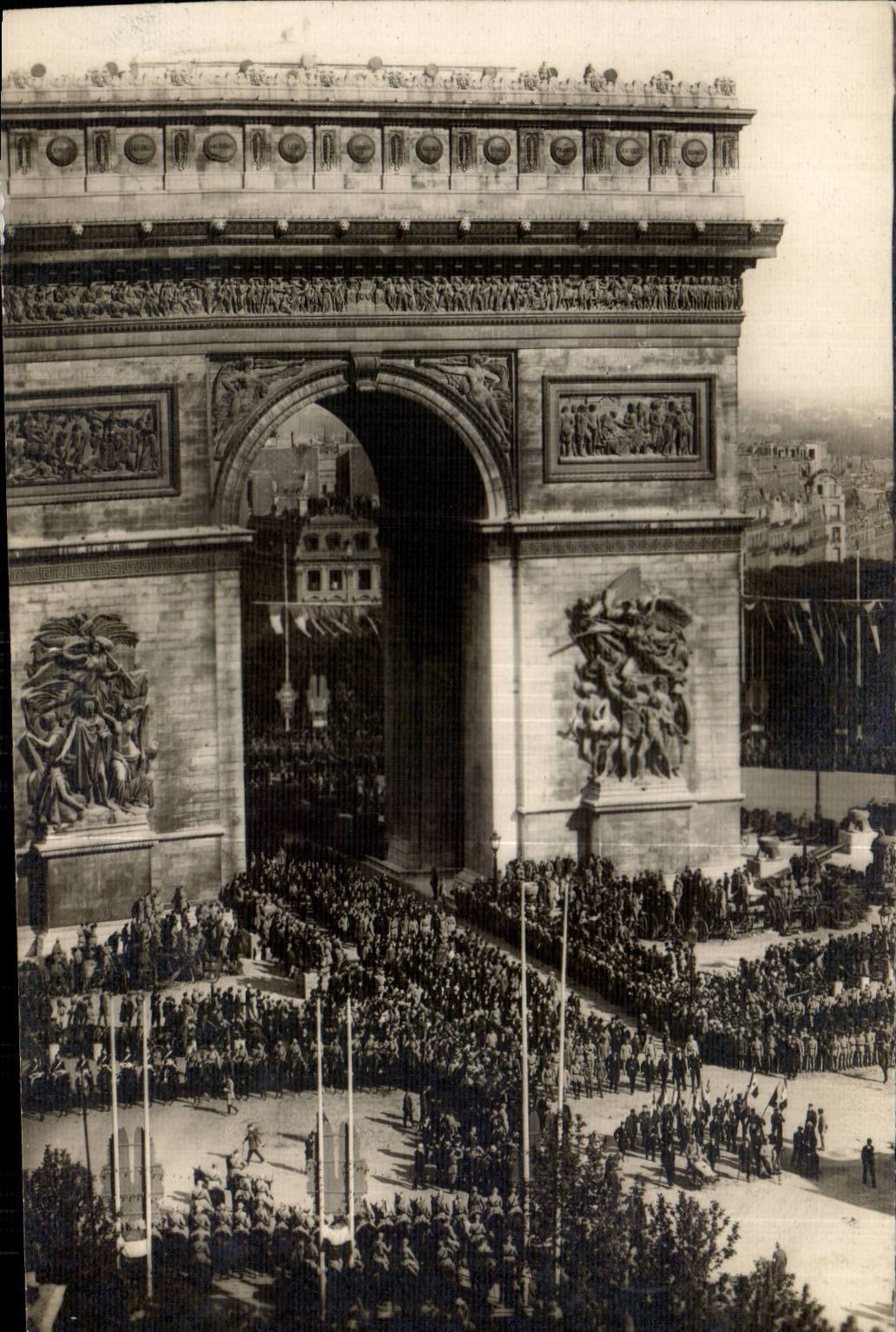 CPA Militaria Ravelled of the victory Paris July 14th 1919 Arc de Triomphe
