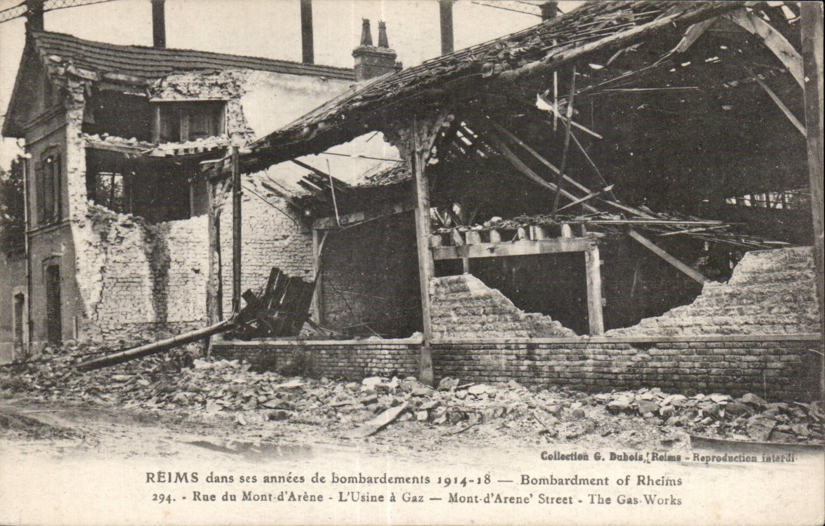 CPA Militaria the Great War 1914 Reims in the years of bombardment