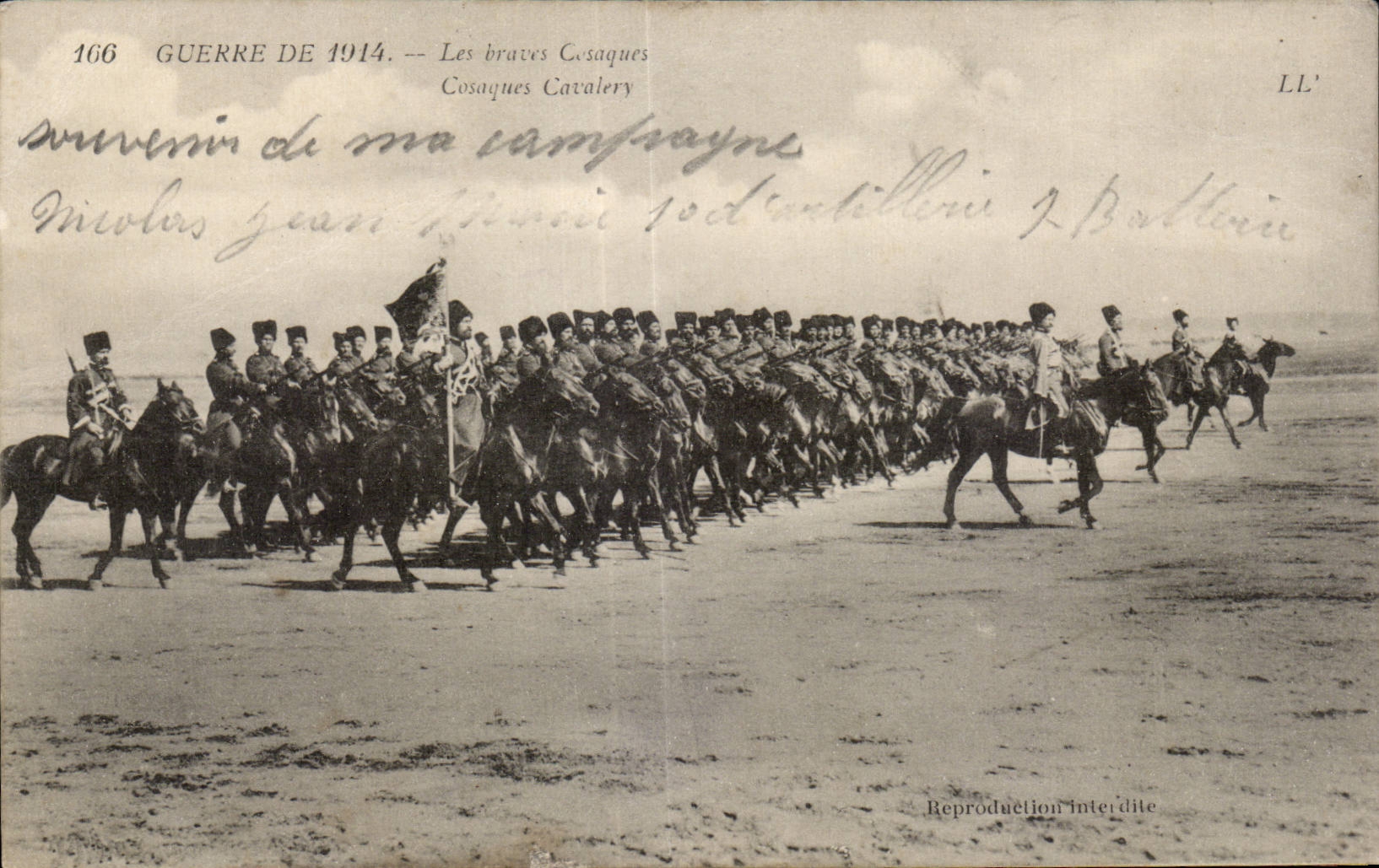 CPA Militaria Guerre de 1914 Les braves cosaques Russie Russia