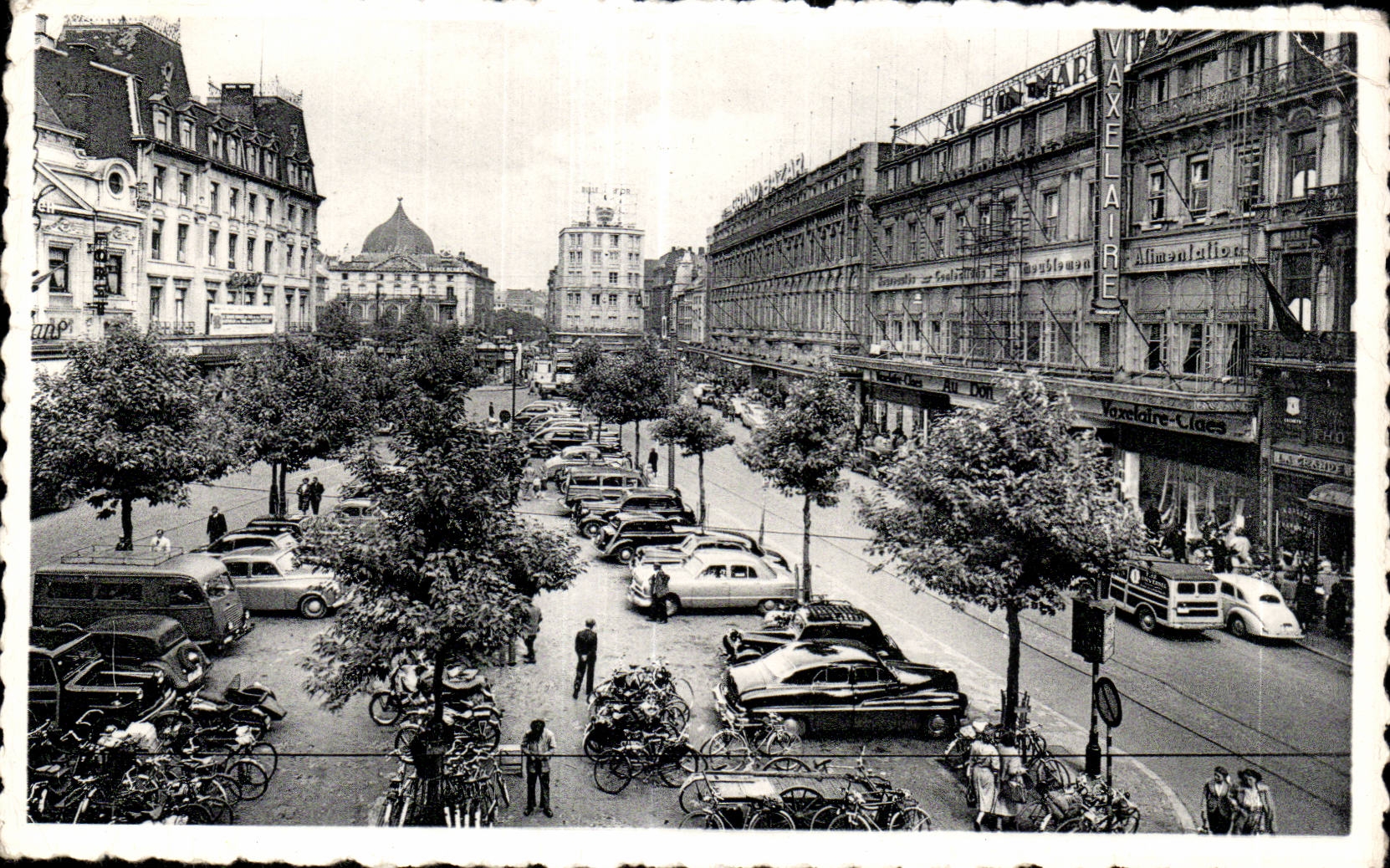 CPSM Belgium Liege Places and Foch Marshal