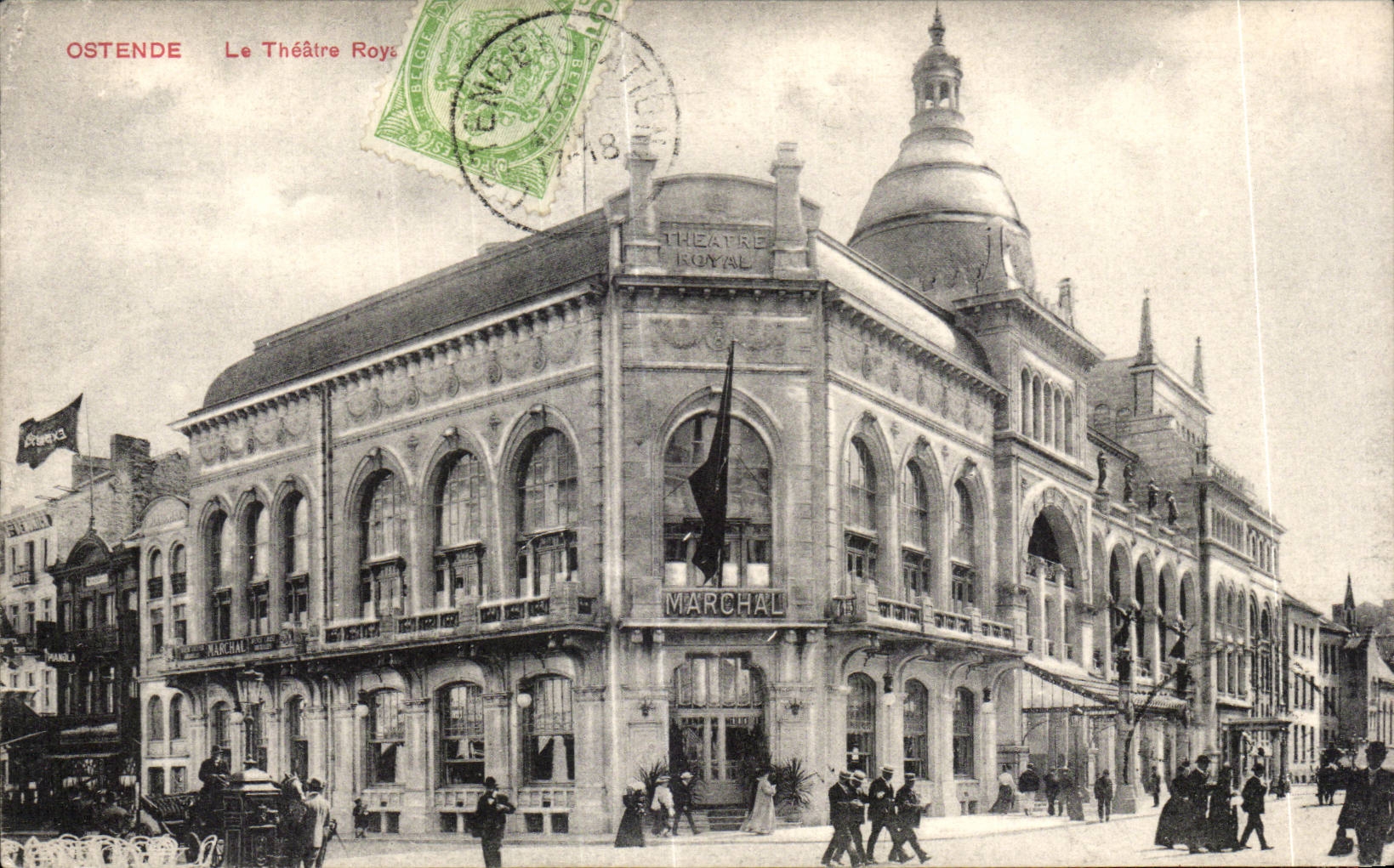 CPA Belgium Ostend the royal theater