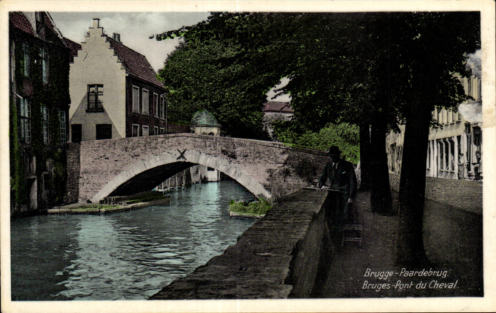 CPA Belgium Brugge Paardeburg Bridge of the horse