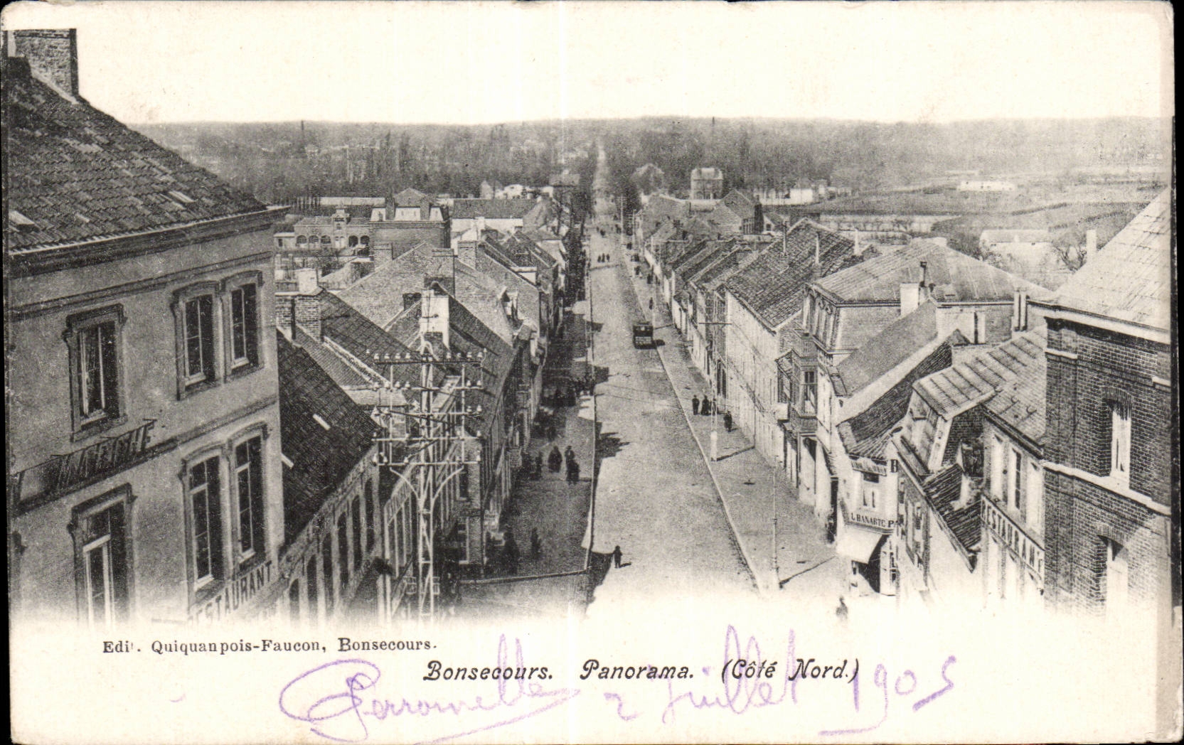 CPA Belgium Bonsecours Panorama
