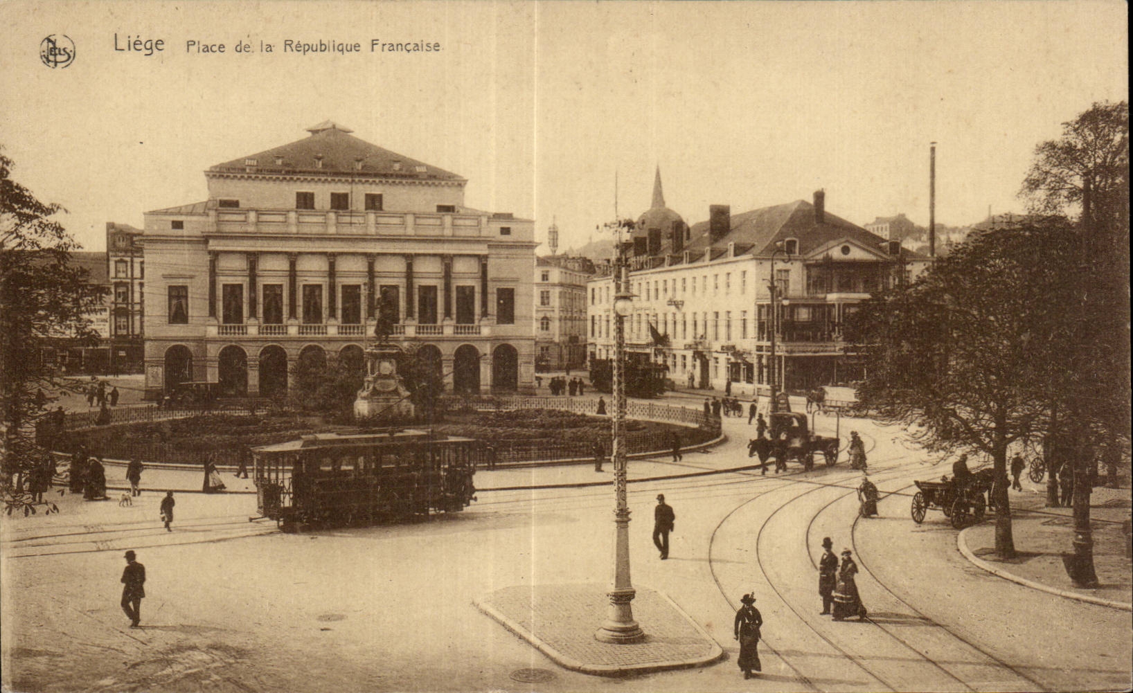 CPA Belgium Liege Places French Republic