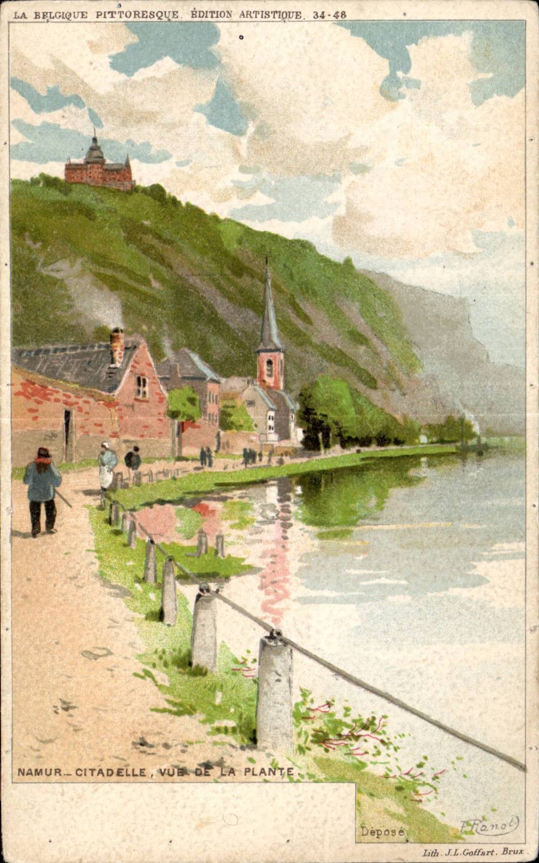 CPA Belgium Namur Seen of the plant