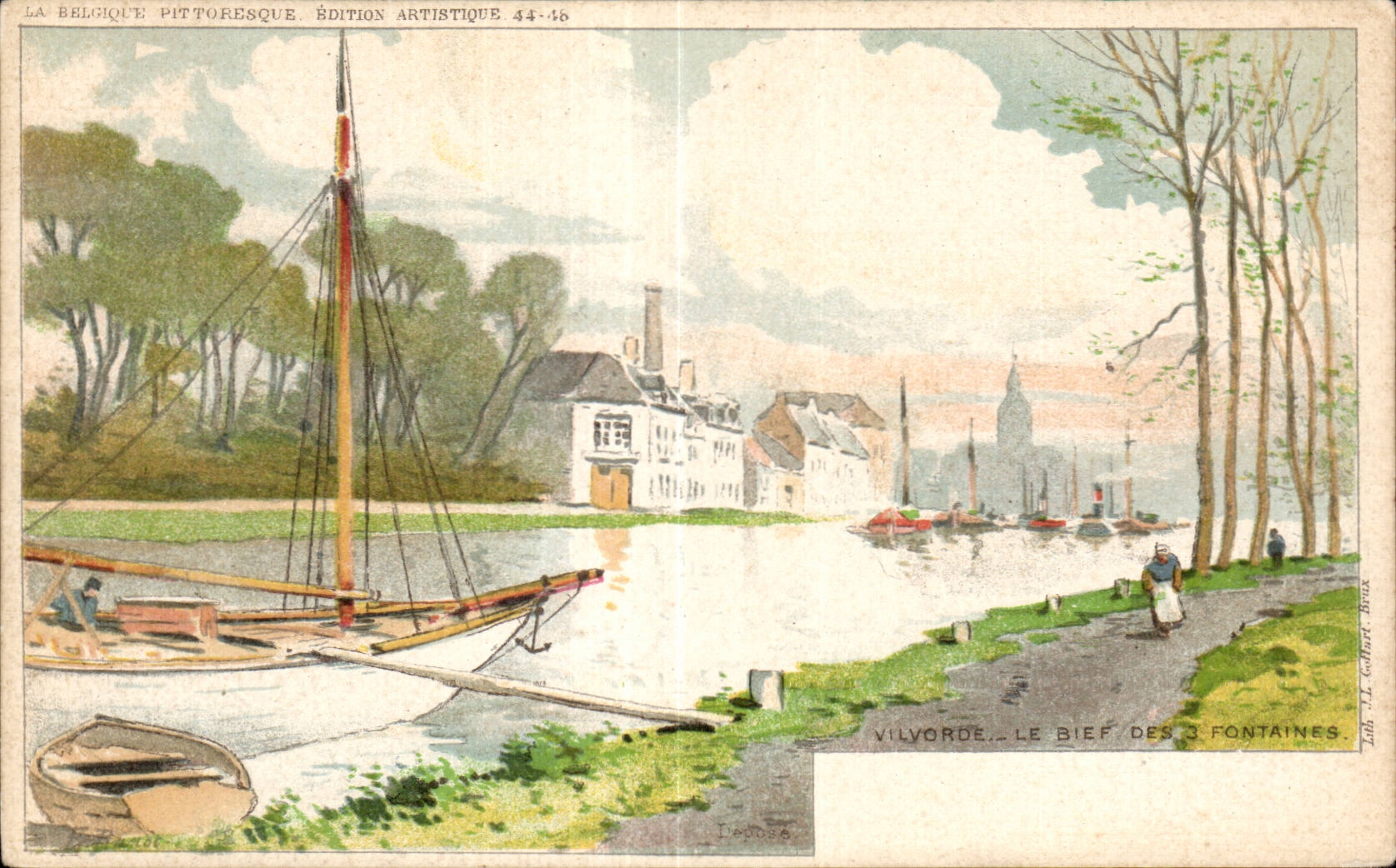 CPA Belgium Vilvorde the level of the Fountains