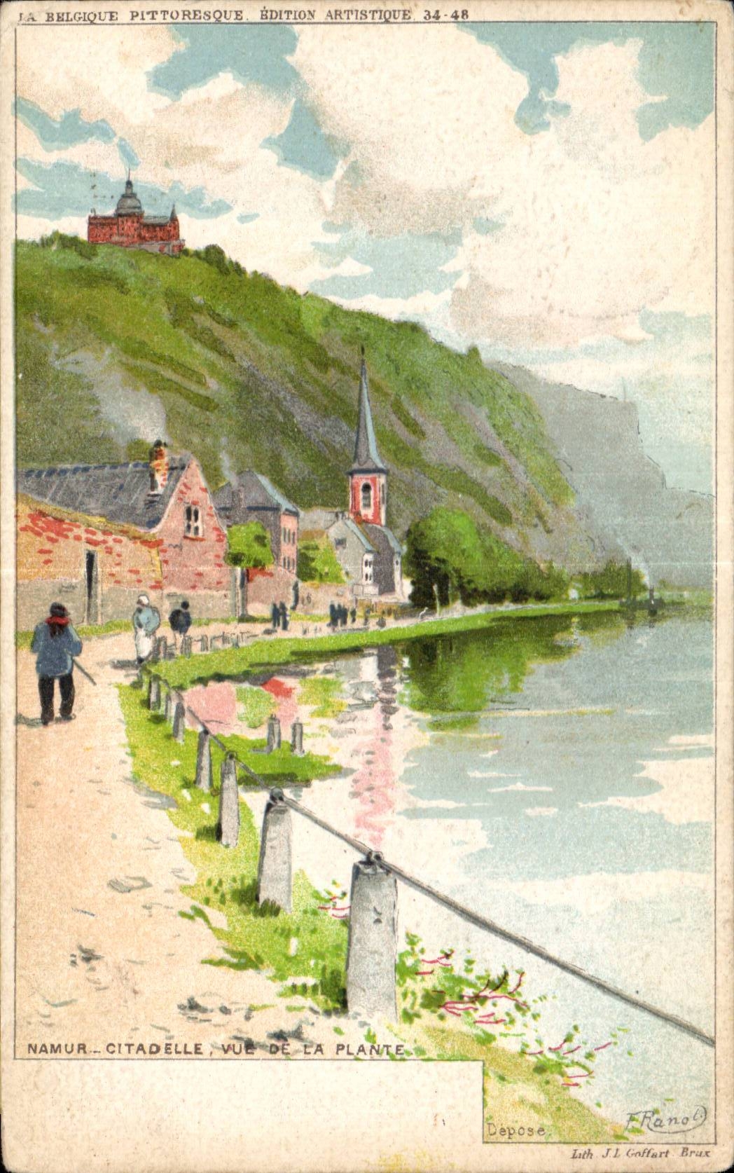 CPA Belgium Namur Citadel Seen of the plant