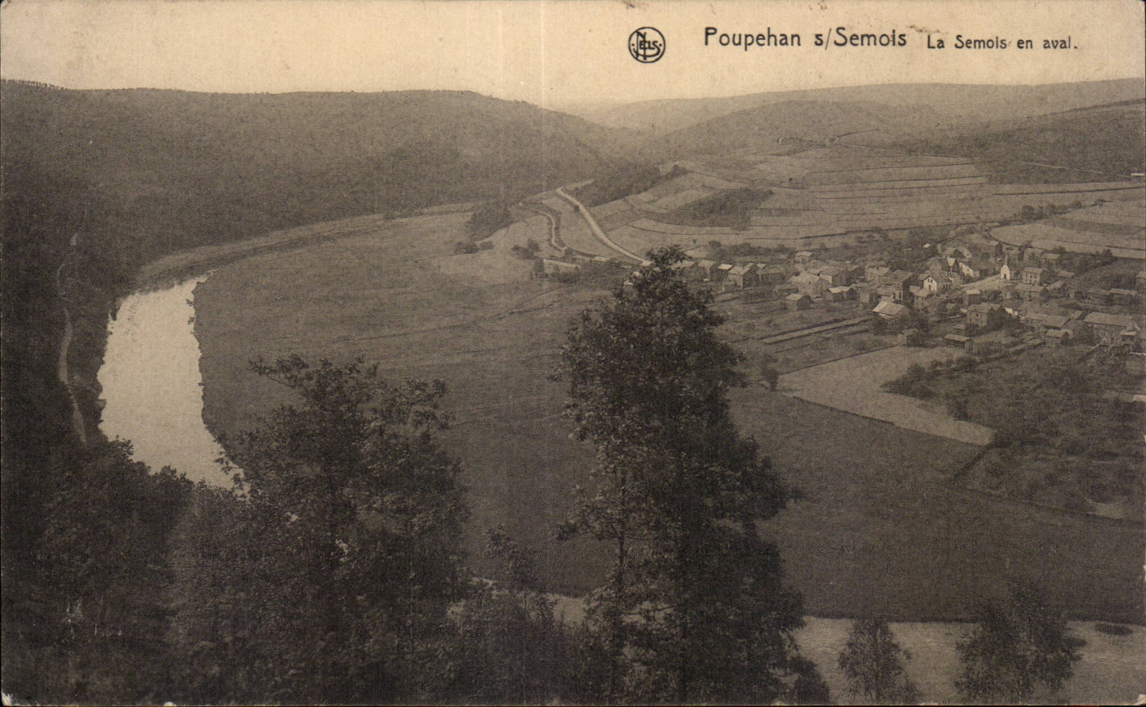 CPA Belgique Poupehan s Semois La Semois en aval