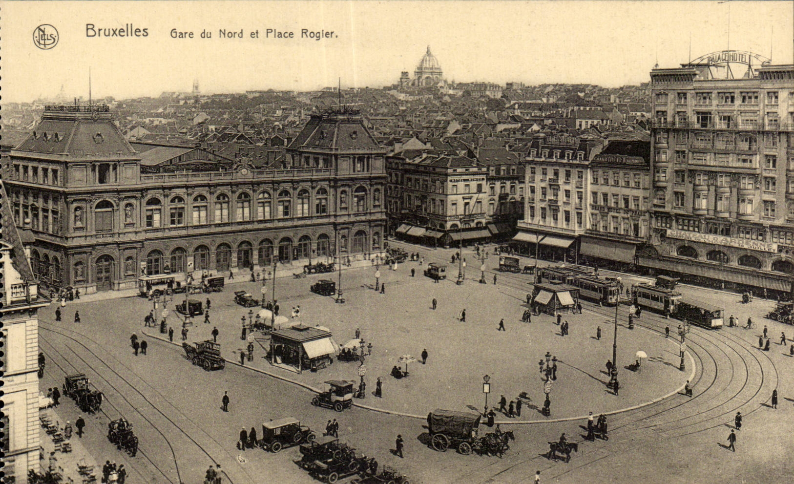 CPA Belgium Brussels Parks North and palce Rogier