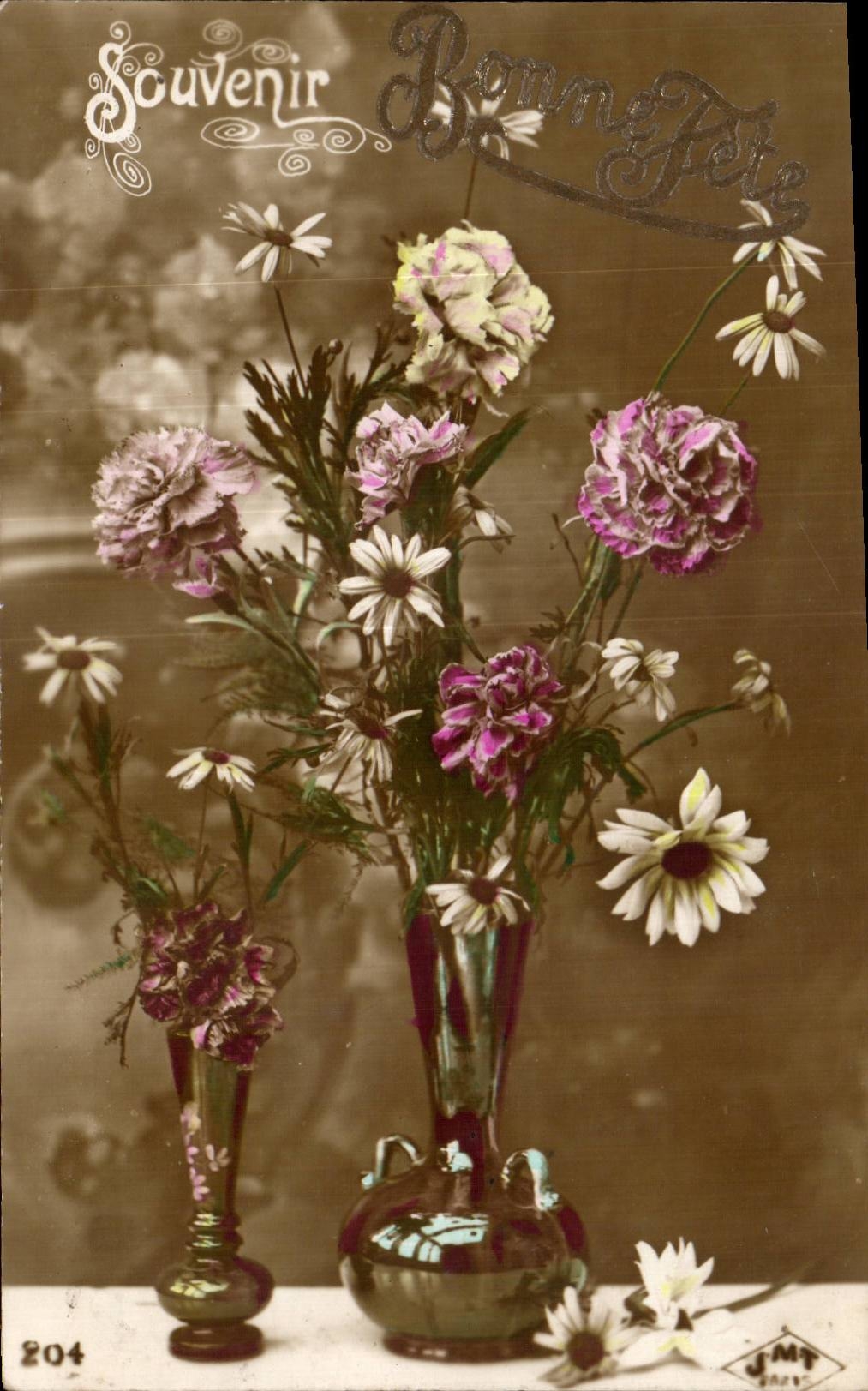 Fleurs Bonne Fete - CPA 