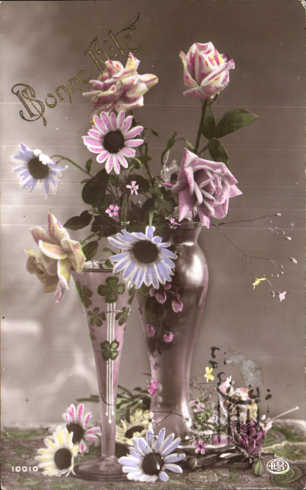 Fleurs Bonne Fete - CPA 