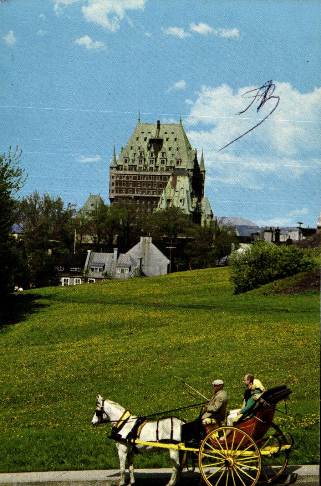 CPA Sightseeing in Quebec City by caleche Quebec P Q Canada