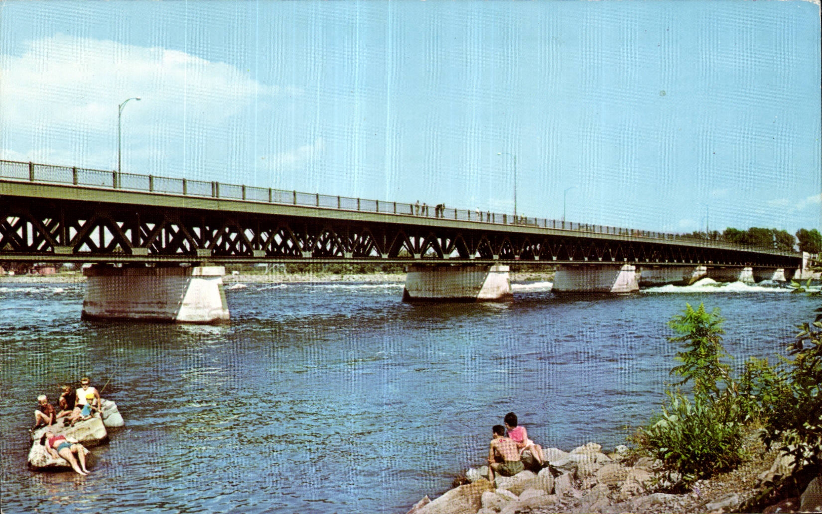 CPA Point Mgr Langlois Relient les Comtes de Beauharnois et Soulanges Camping a proximite