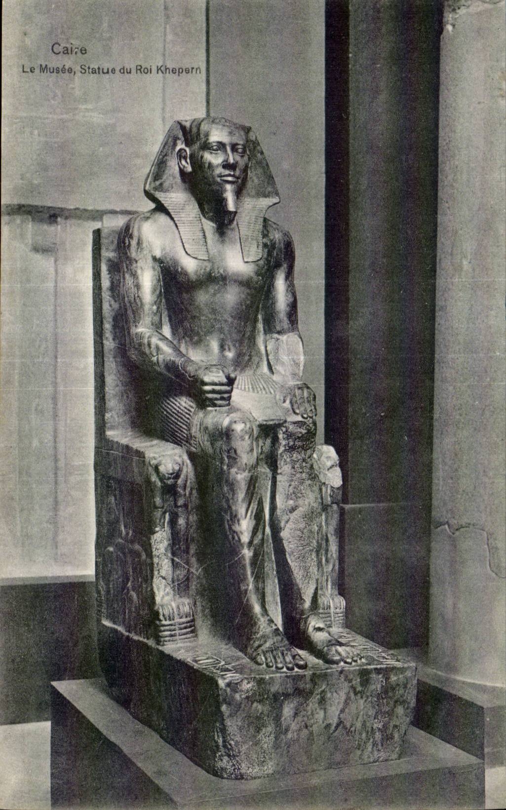 Africa - Africa - Egipto - Egipto - El Cairo - el museo - rey Khepatan - CPA