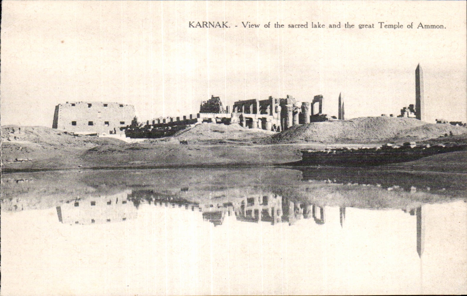Africa - Africa - Egipto - Egipto - Karnak - vision del lago sagrado - CPA