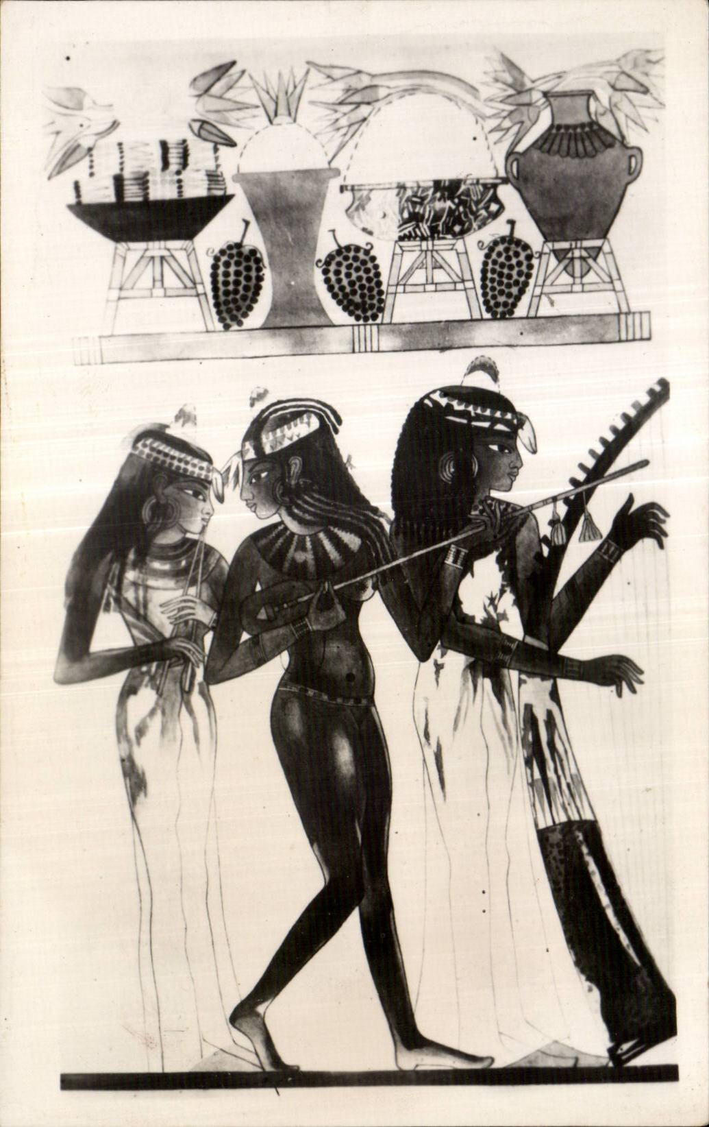 Tumba de CPSM Egipto Egipto Thbees de Nakht tres muchachas del pasillo de danza