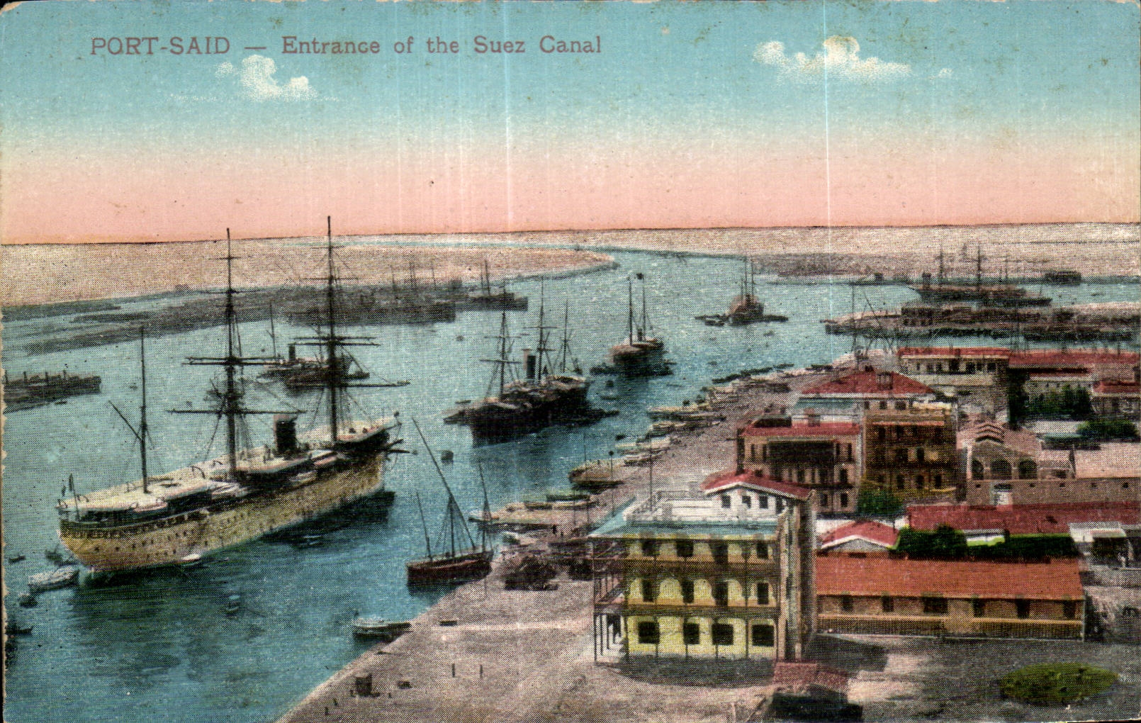 Africa - Africa - Egipto - Egipto - El Cairo - El Cairo - puerto dicho - Fan-in del canal de Suez - CPA