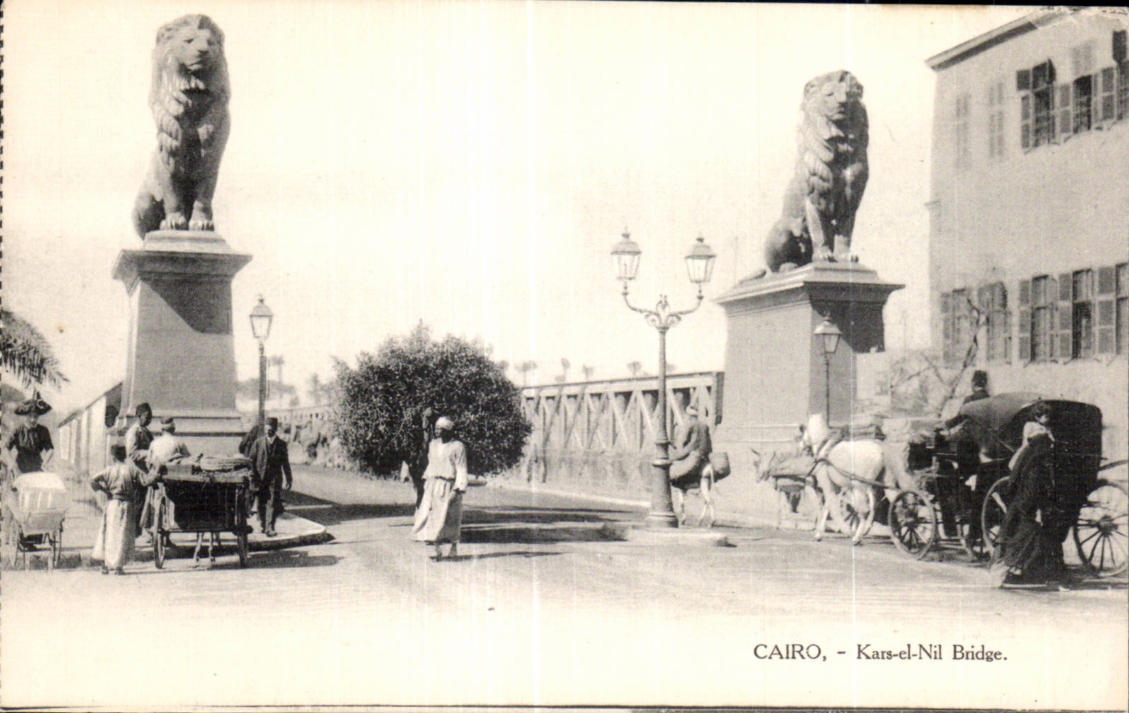 EL de Africa - de Africa - de Egipto - de Egipto - de El Cairo - de El Cairo - de Kars el puente del Nilo - CPA