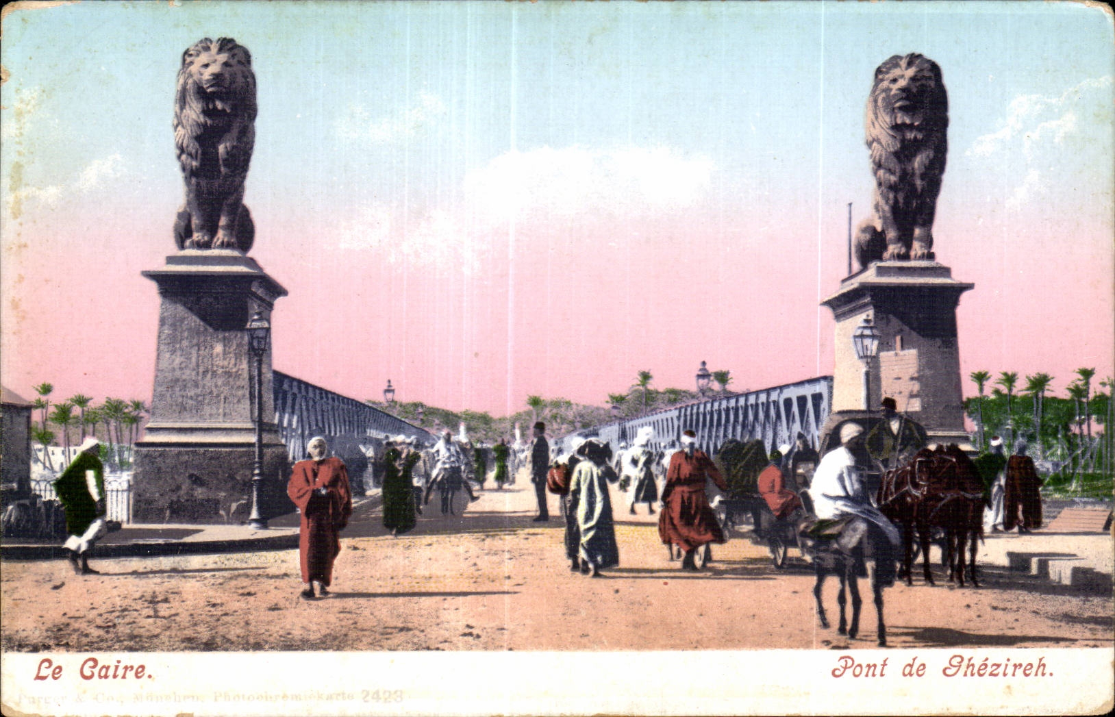 Africa - Africa - Egipto - Egipto - El Cairo - El Cairo - puente de Ghezireh - CPA