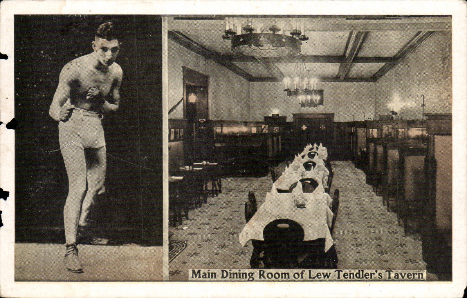 CPA Sport Main dining room of Lew Tendler s tavern Philadelphia Etats unis