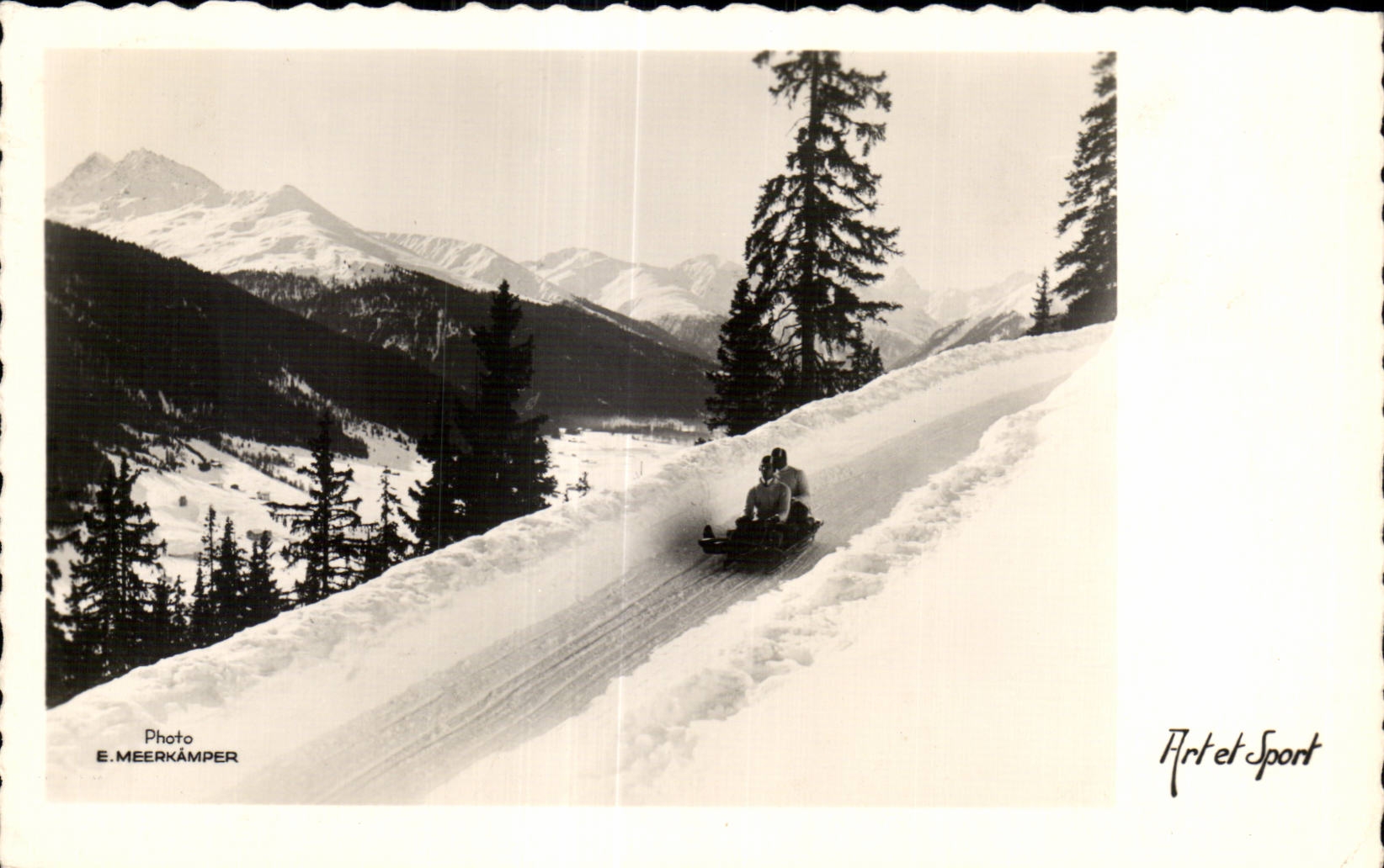 CPA Les sports d hiver La luge