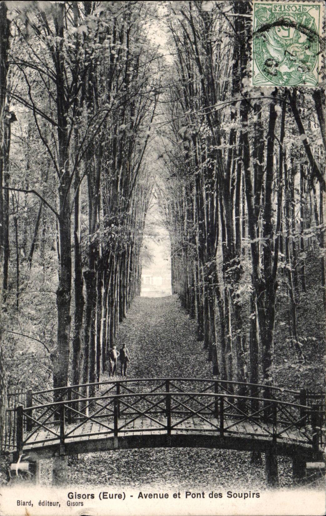 CPA Gisors Avenue et pont des soupirs