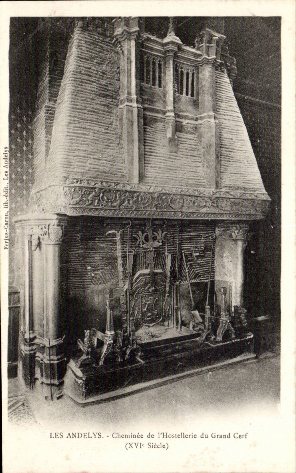 CPA Andelys Chimney of fashionable country inn of the hart