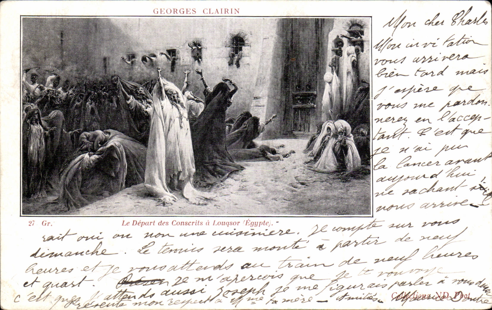 Africa - Africa - Egipto - Egipto - la salida de los reclutas tienen Louqsor - CPA