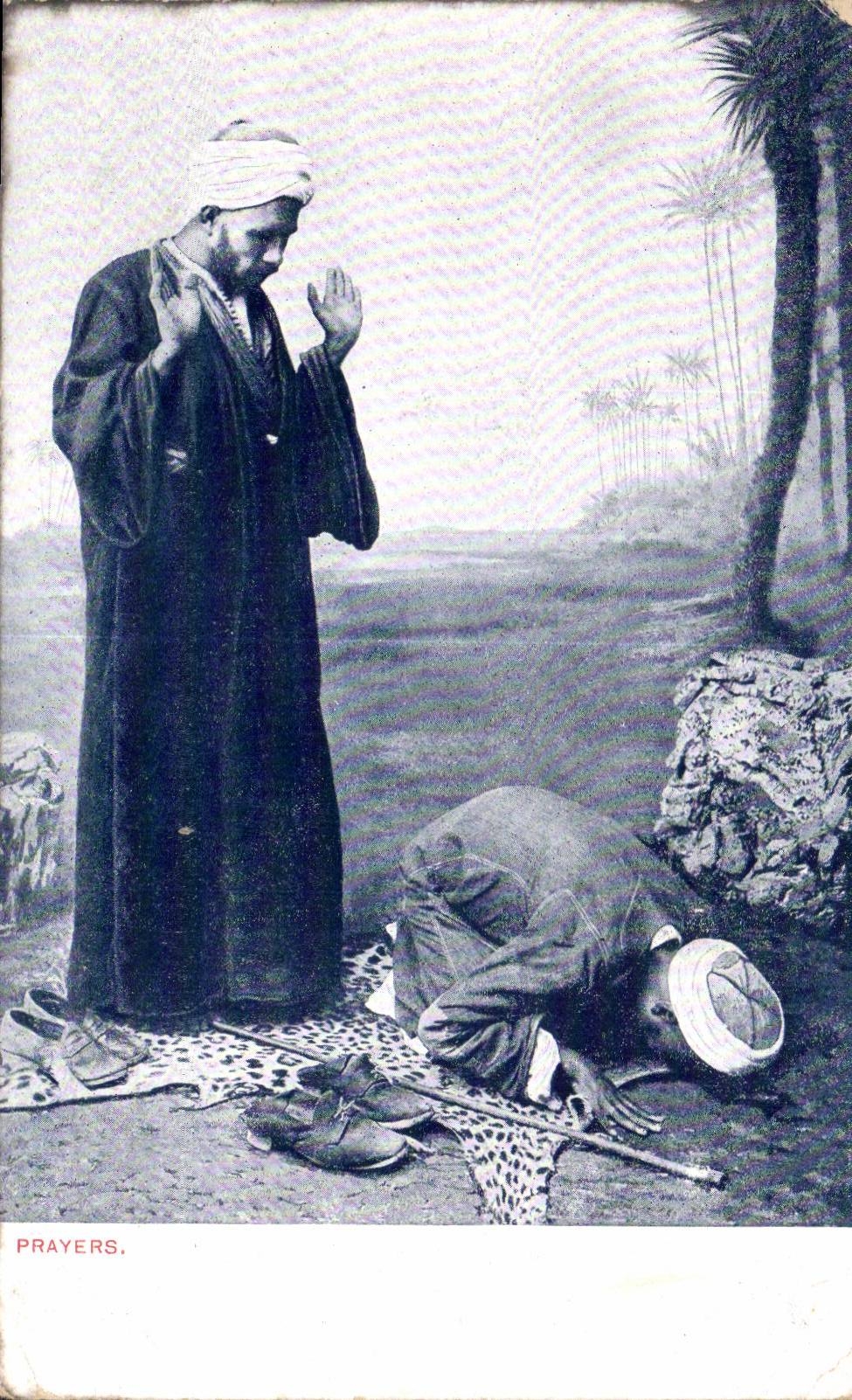 Africa - Africa - Egipto - Egipto - rezos - musulmanes - CPA