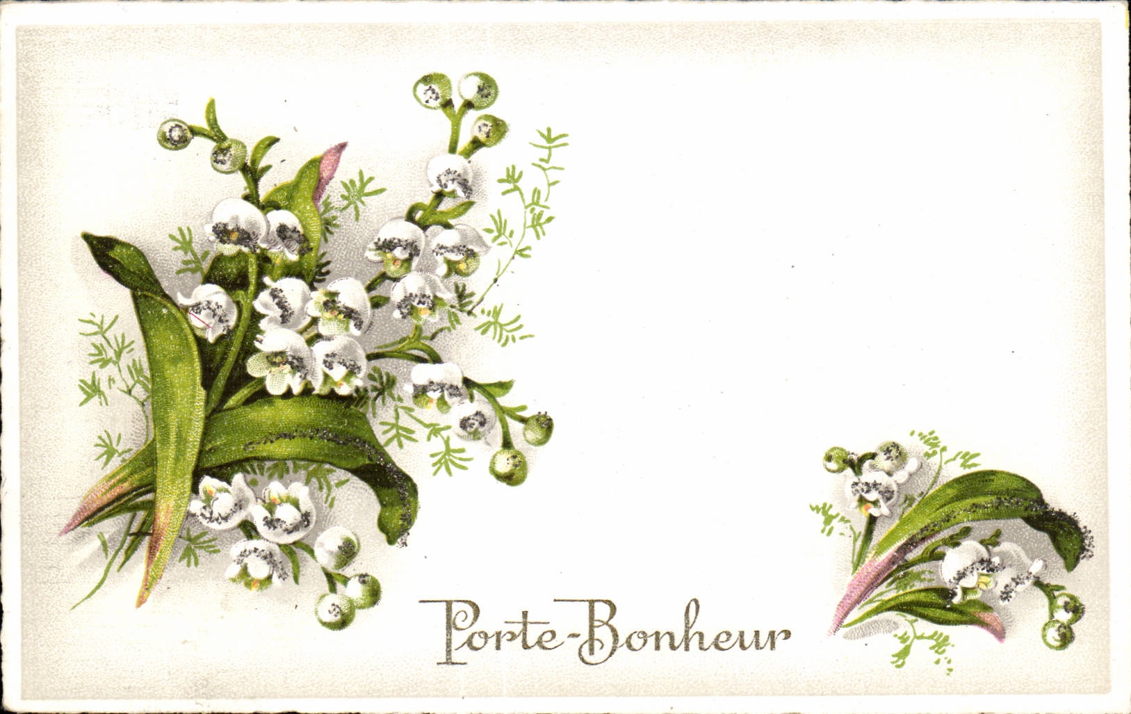 Fleurs Porte Bonheur - Muguet - Lily of the Valley - CPA 