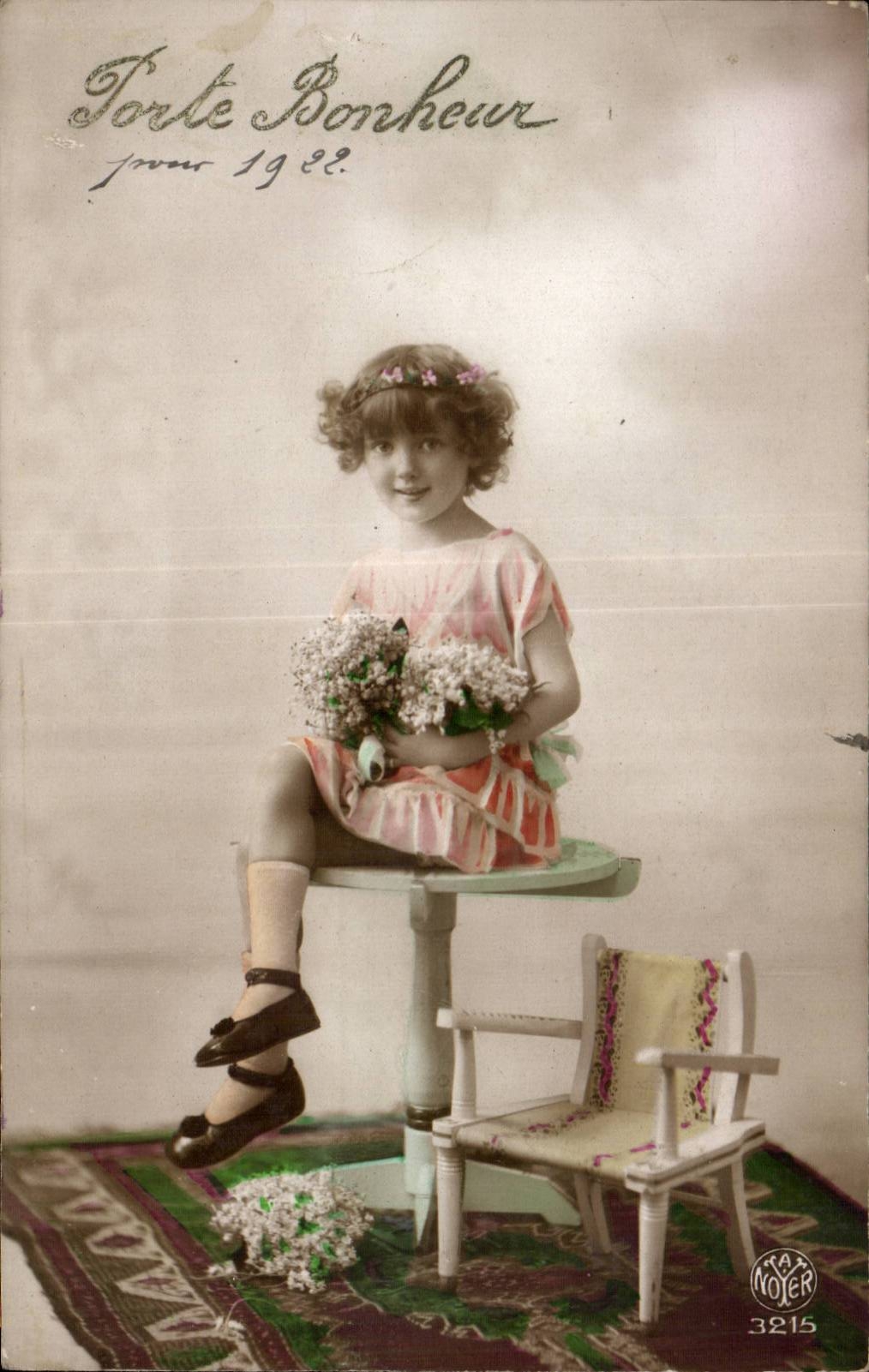 Fantaisie - Enfant - Porte Bonheur - Muguet - Lily of the Valley - CPA 