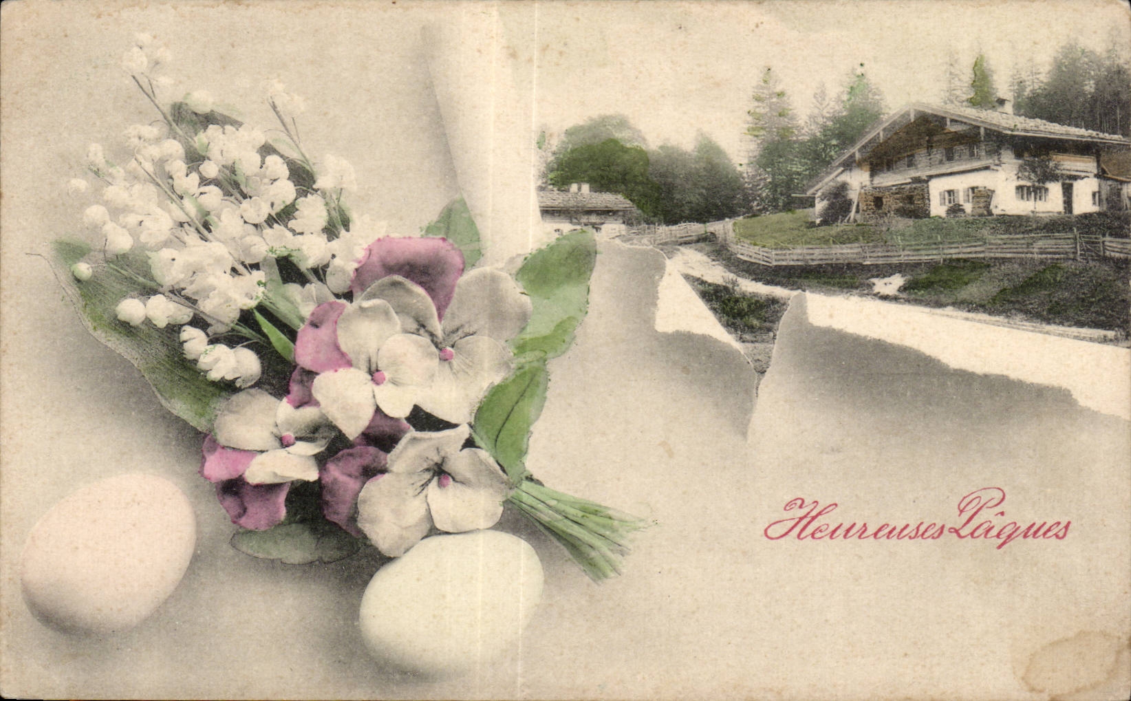 Fetes - Voeux - Paques - Porte Bonheur - Muguet - Lily of the Valley - CPA 