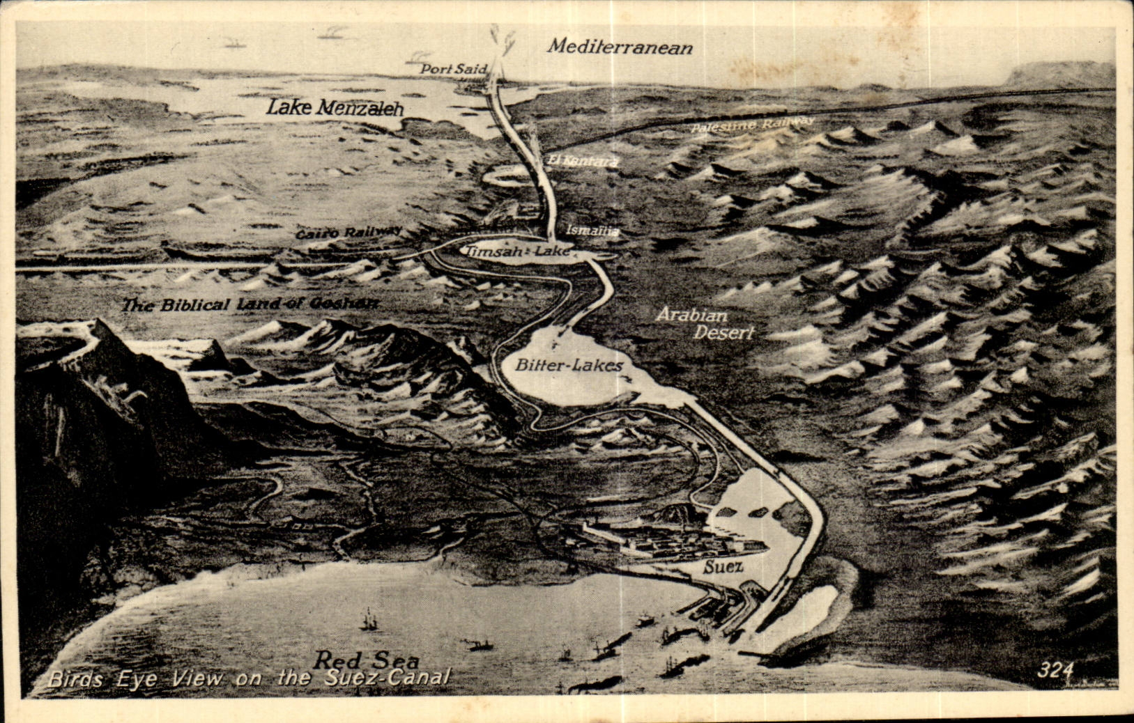 Africa - Africa - Egypt - Egypt - Suez Canal - CPA