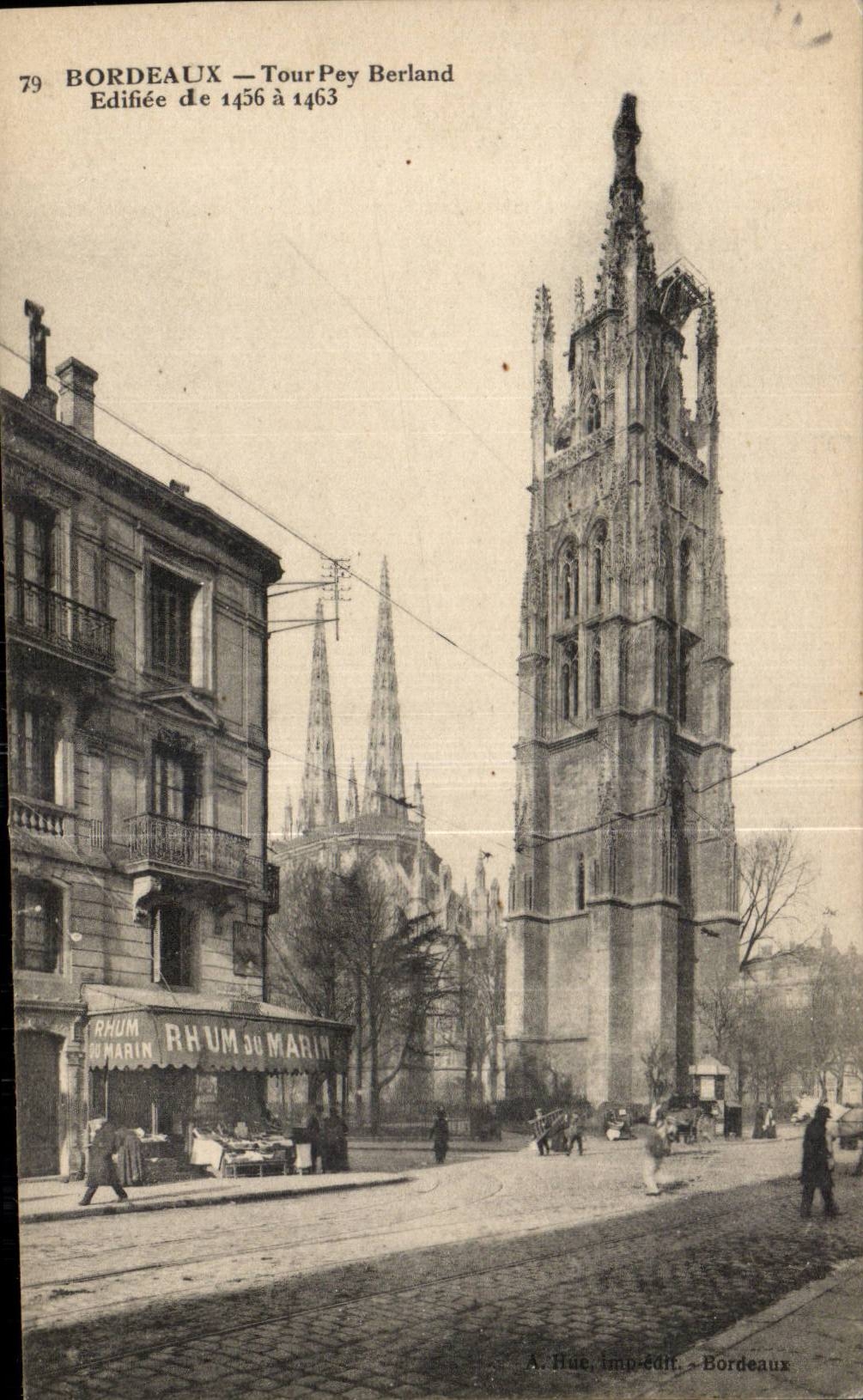 CPA Bordeaux Tour Pey Berland Edifiee de 1456 a 1463