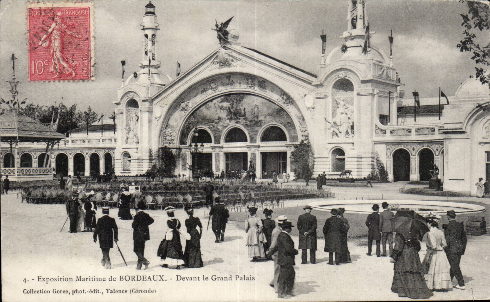 CPA Exposition Maritime de Bordeaux Devant le Grand Palais