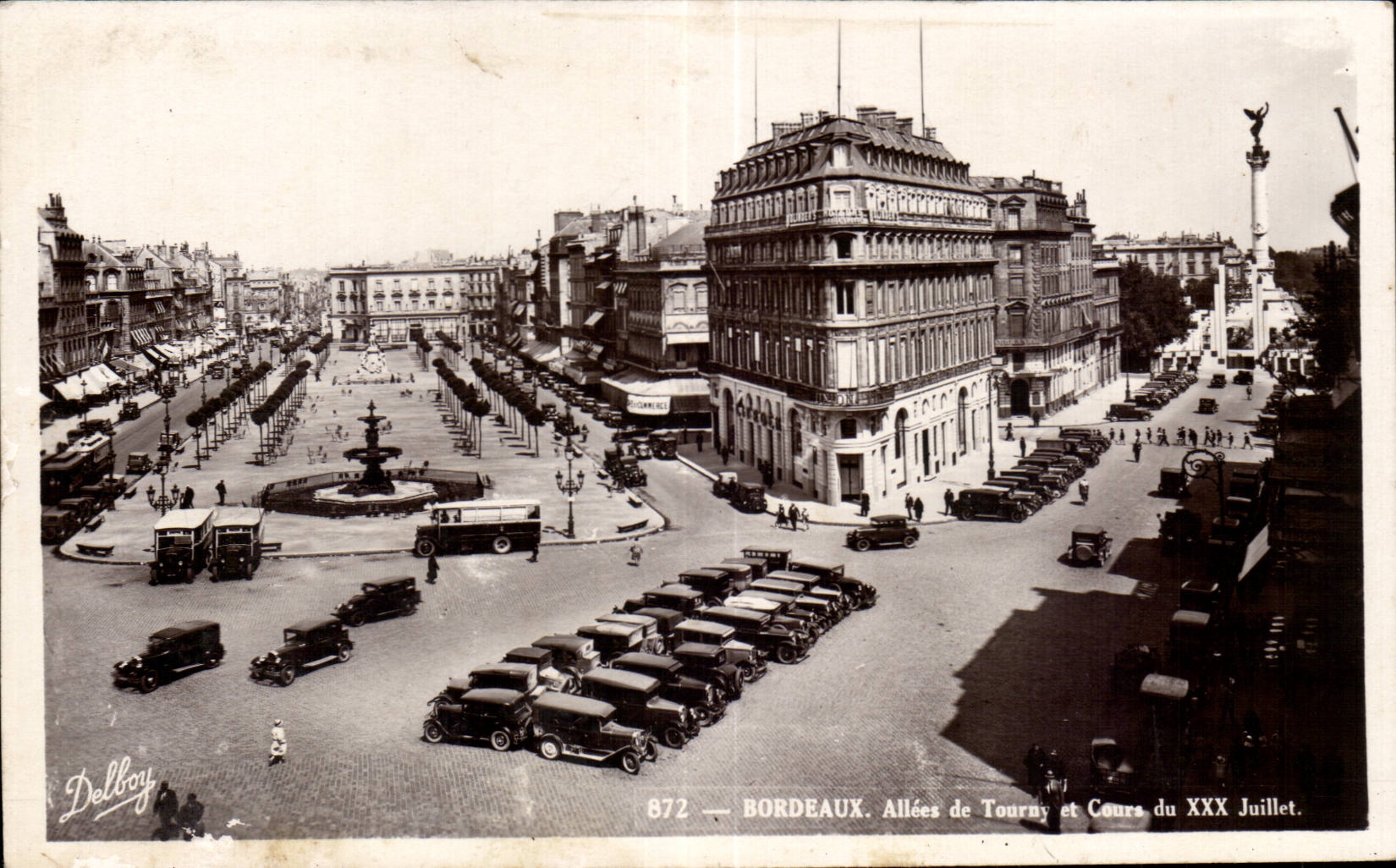 CPA Bordeaux Allees de Tourny Cours du XXX Juillet