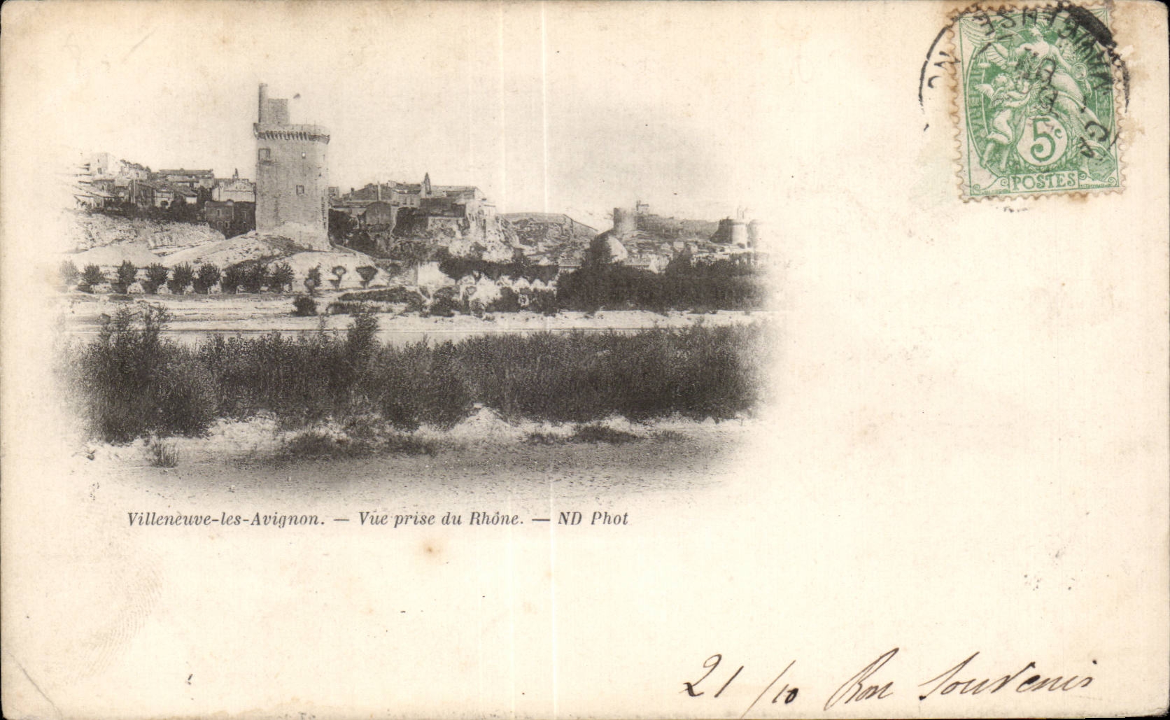 CPA Villeneuve Avignon Seen from of the Rhone