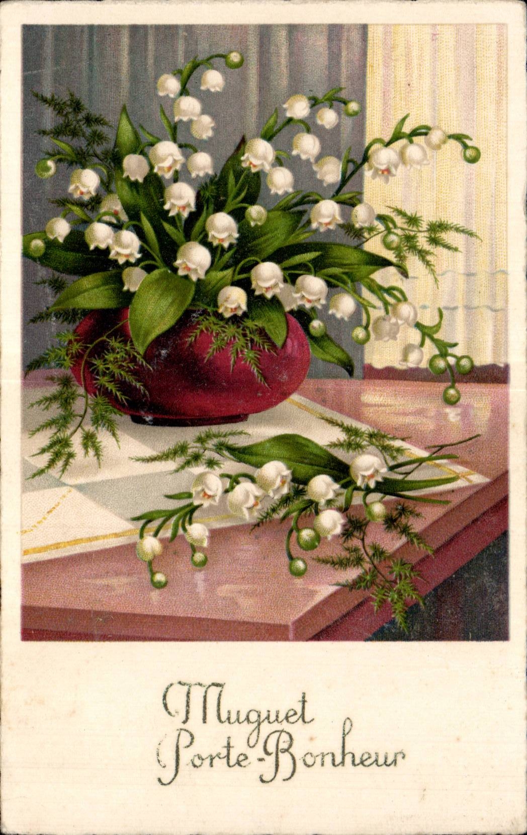 CPA Fantaisie Fleur Muguet