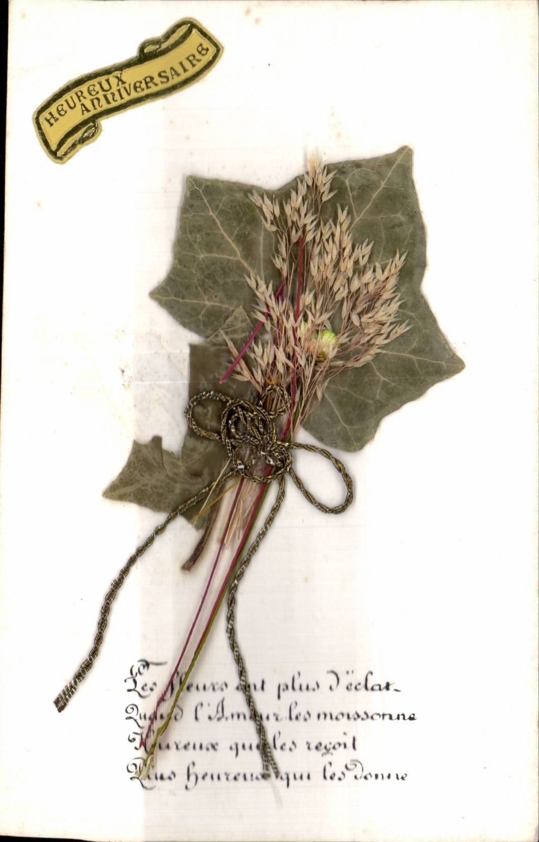 CPA Fantaisie Fleur Fleur sechee