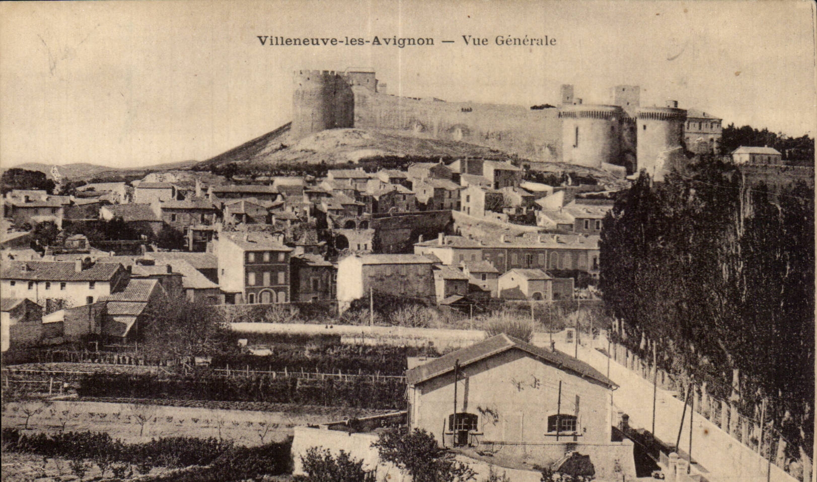 CPA Villeneuve Ies Avignon View