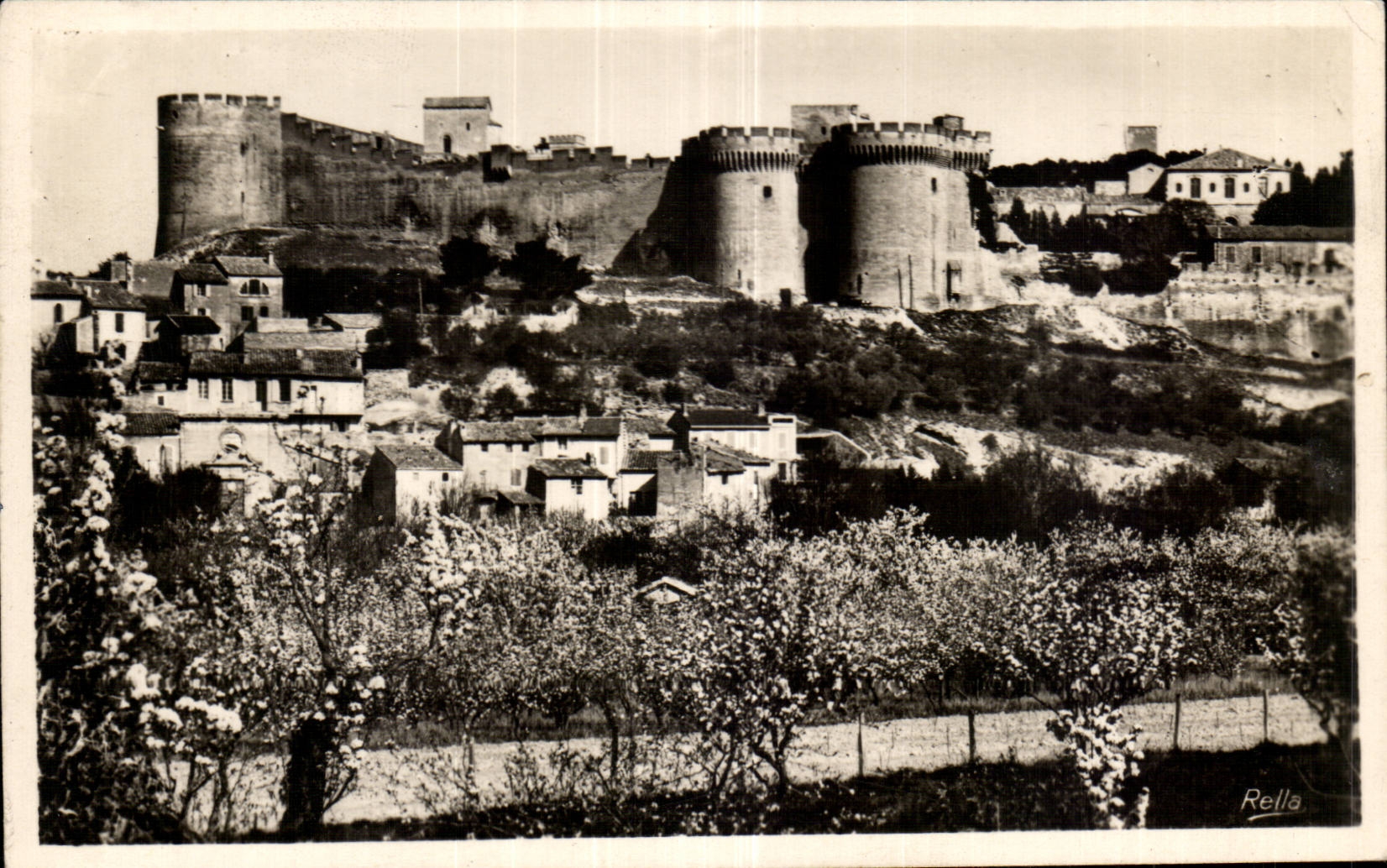 CPA Villeneuve Ies Avignon Gard the Andaon Mount and Fort St Andre