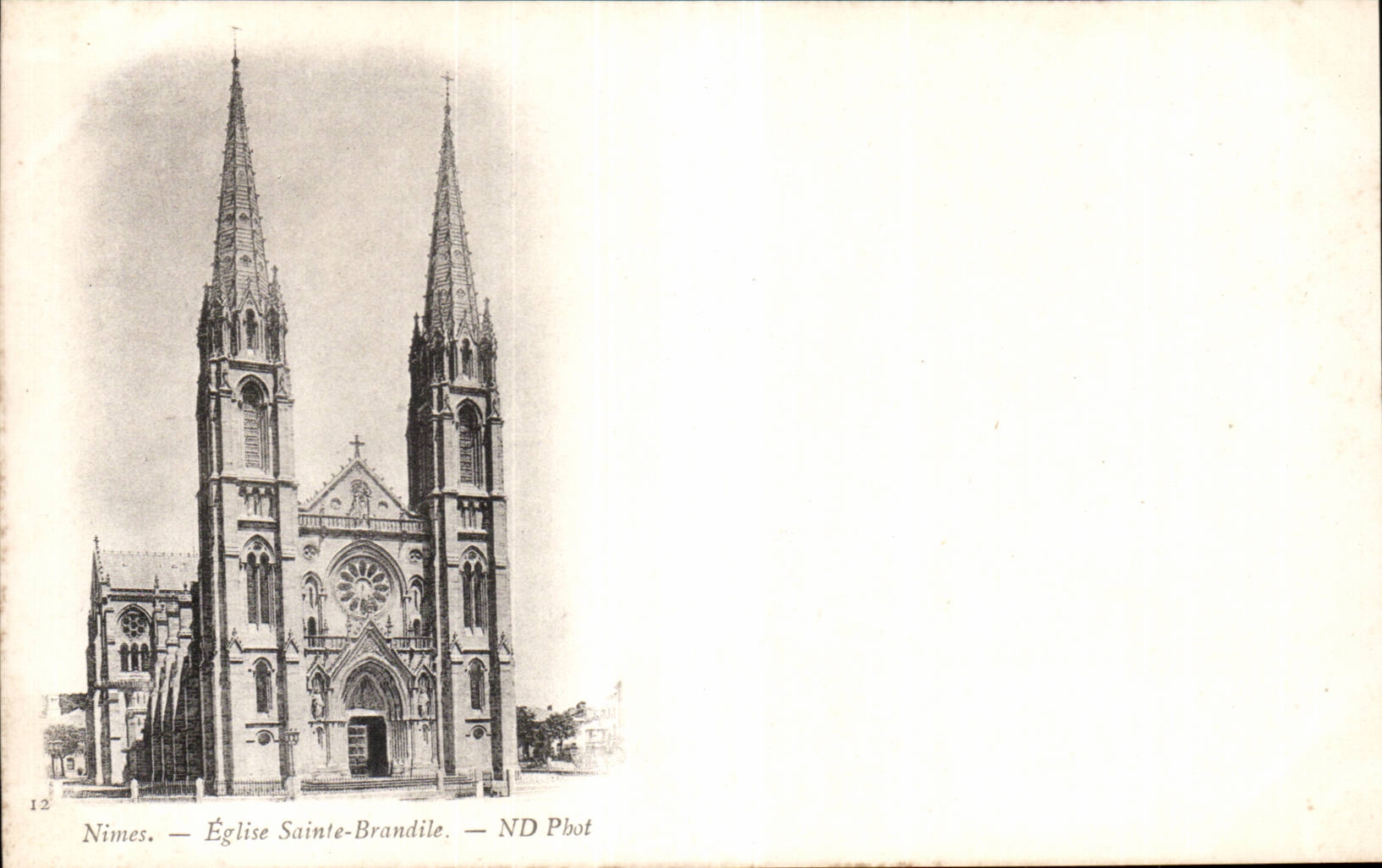 CPA Nimes Eglise Sainte Brandile 