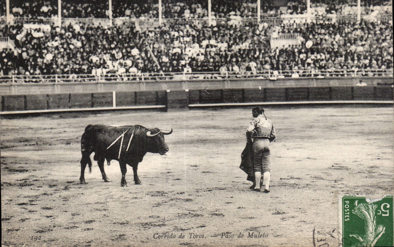 CPA Corrida Corride de Toros Paso de Muleta