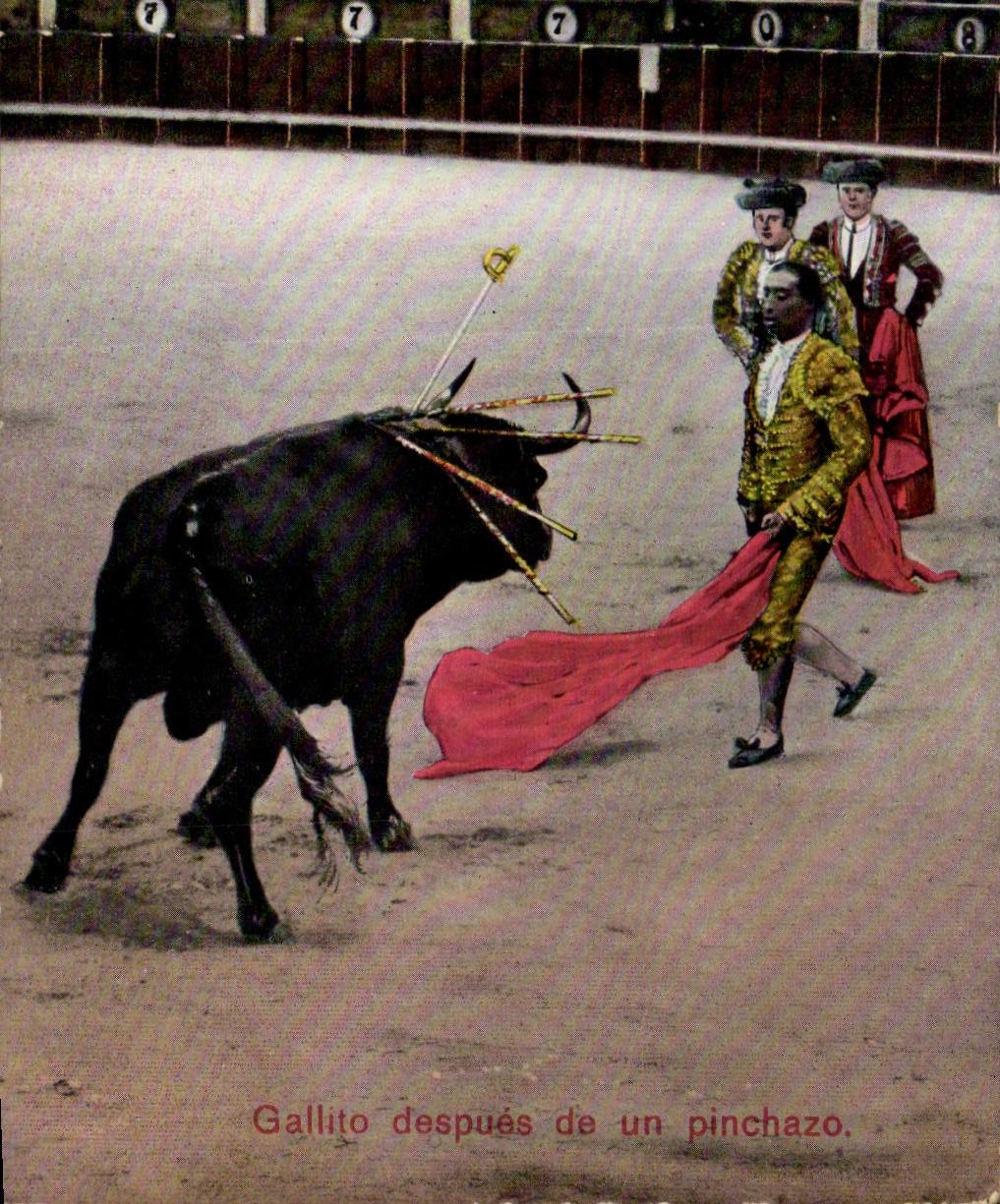 CPA Corrida Gallito despues de un pichazo