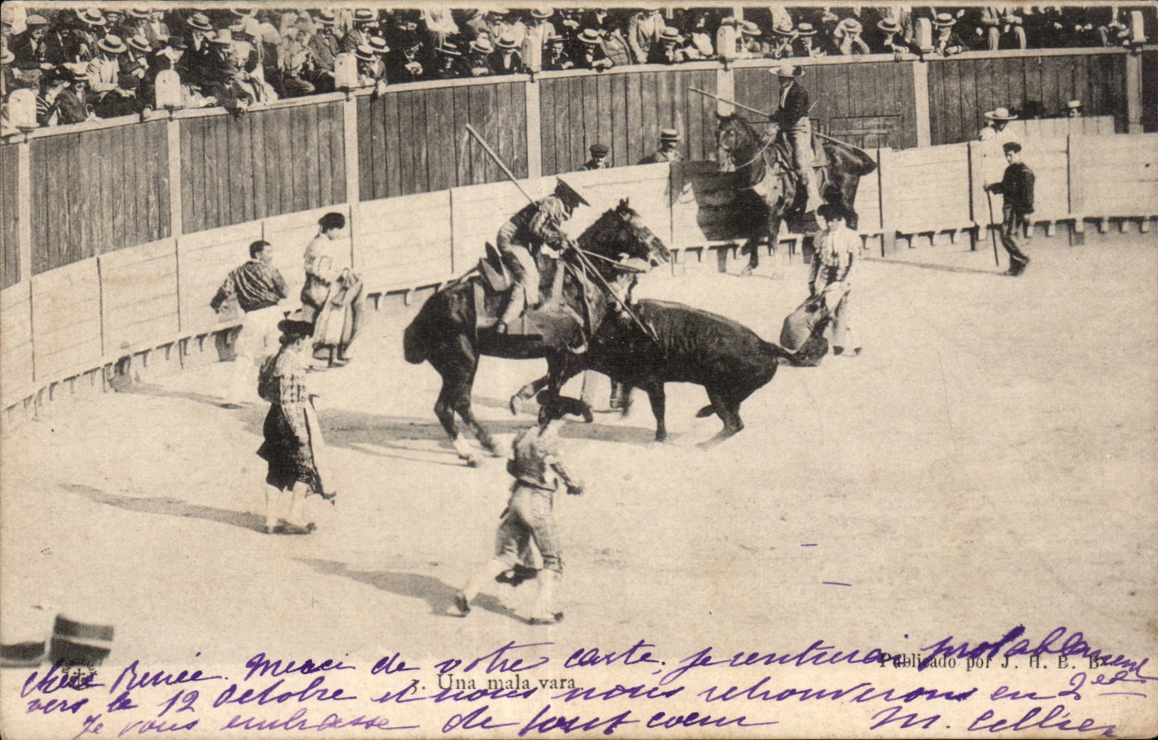 CPA Corrida Una mala vara