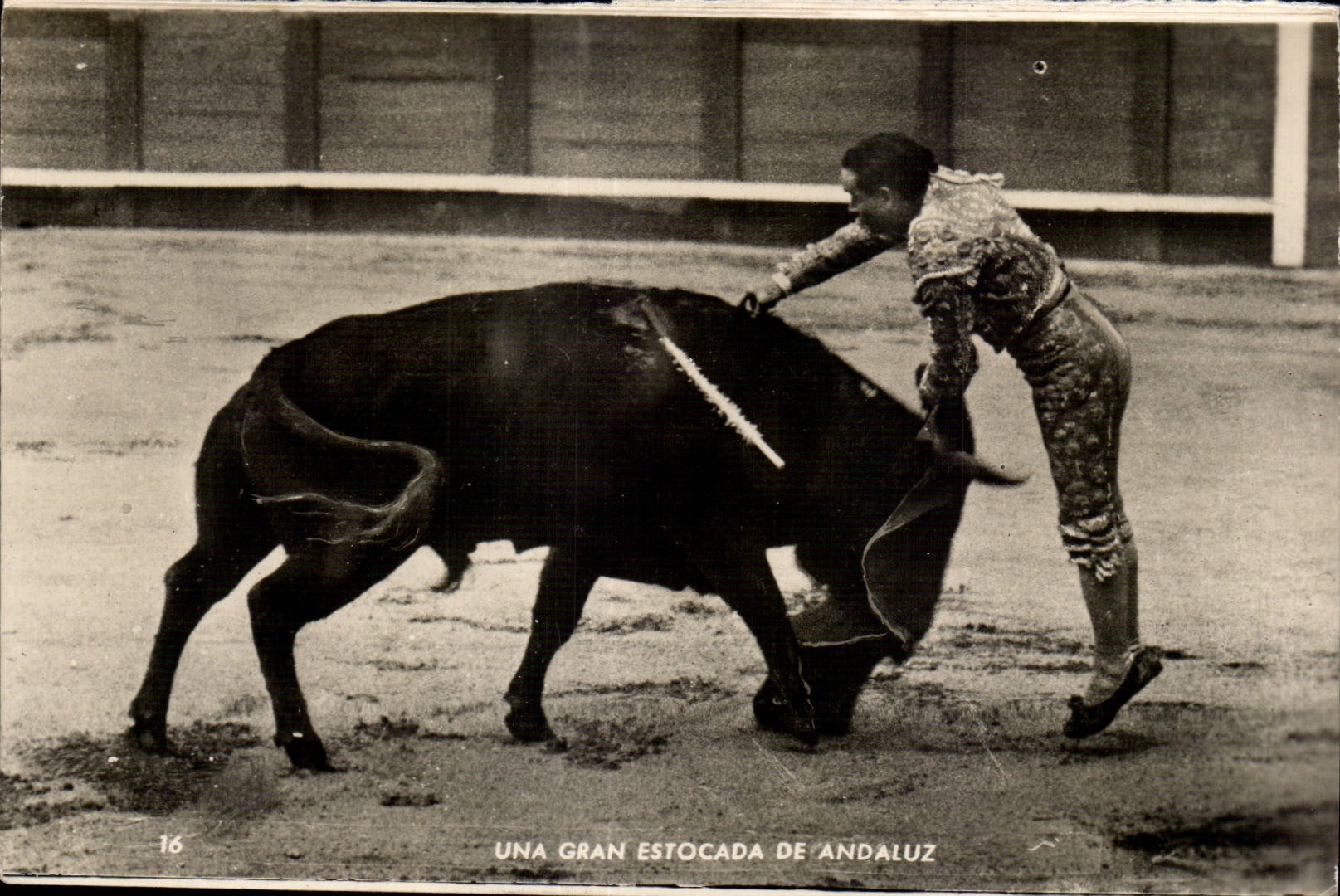 CPA Corrida Una Gran Estocada De Andaluz