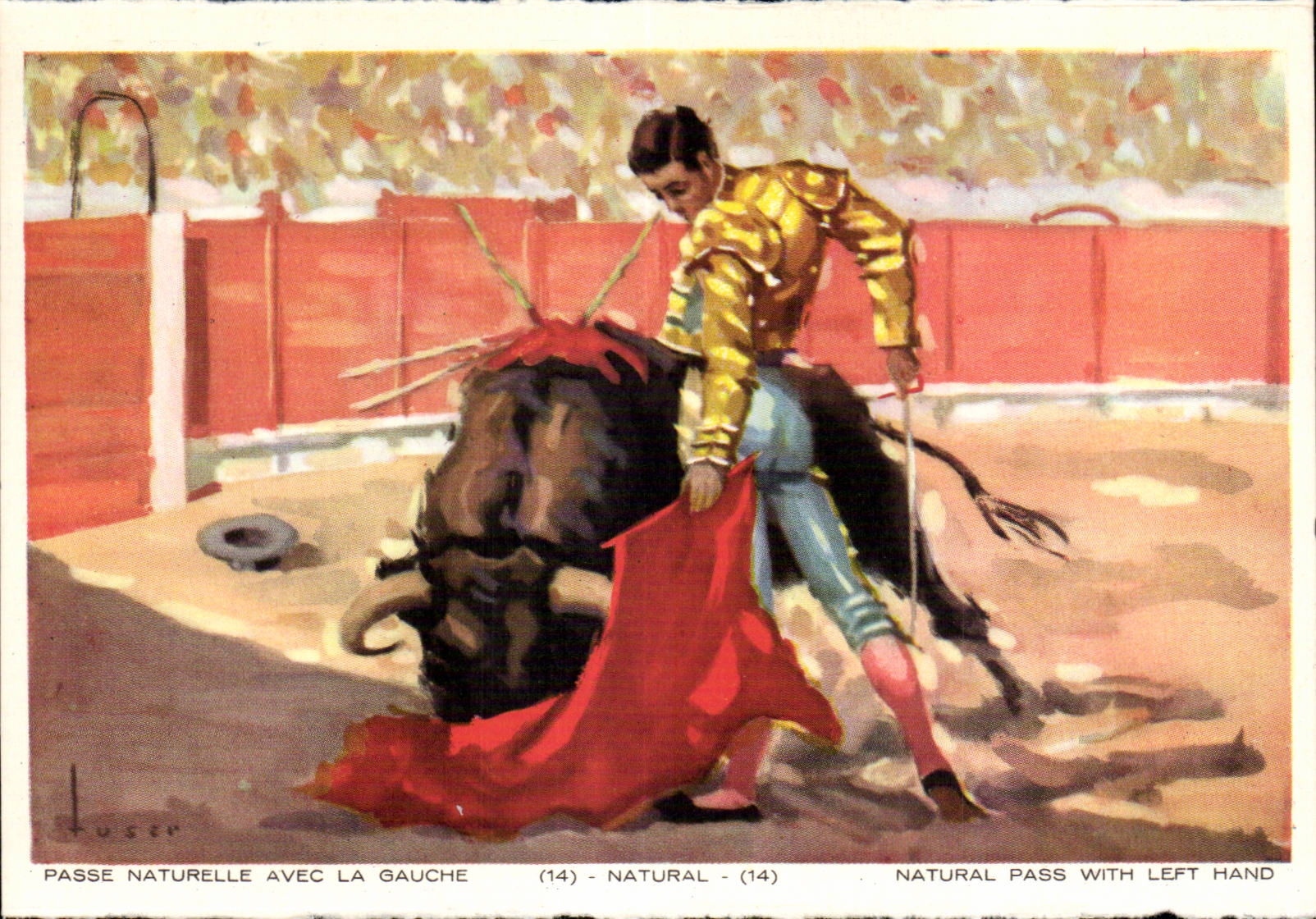 CPA Corrida Passe Naturelle Avec La Gauche