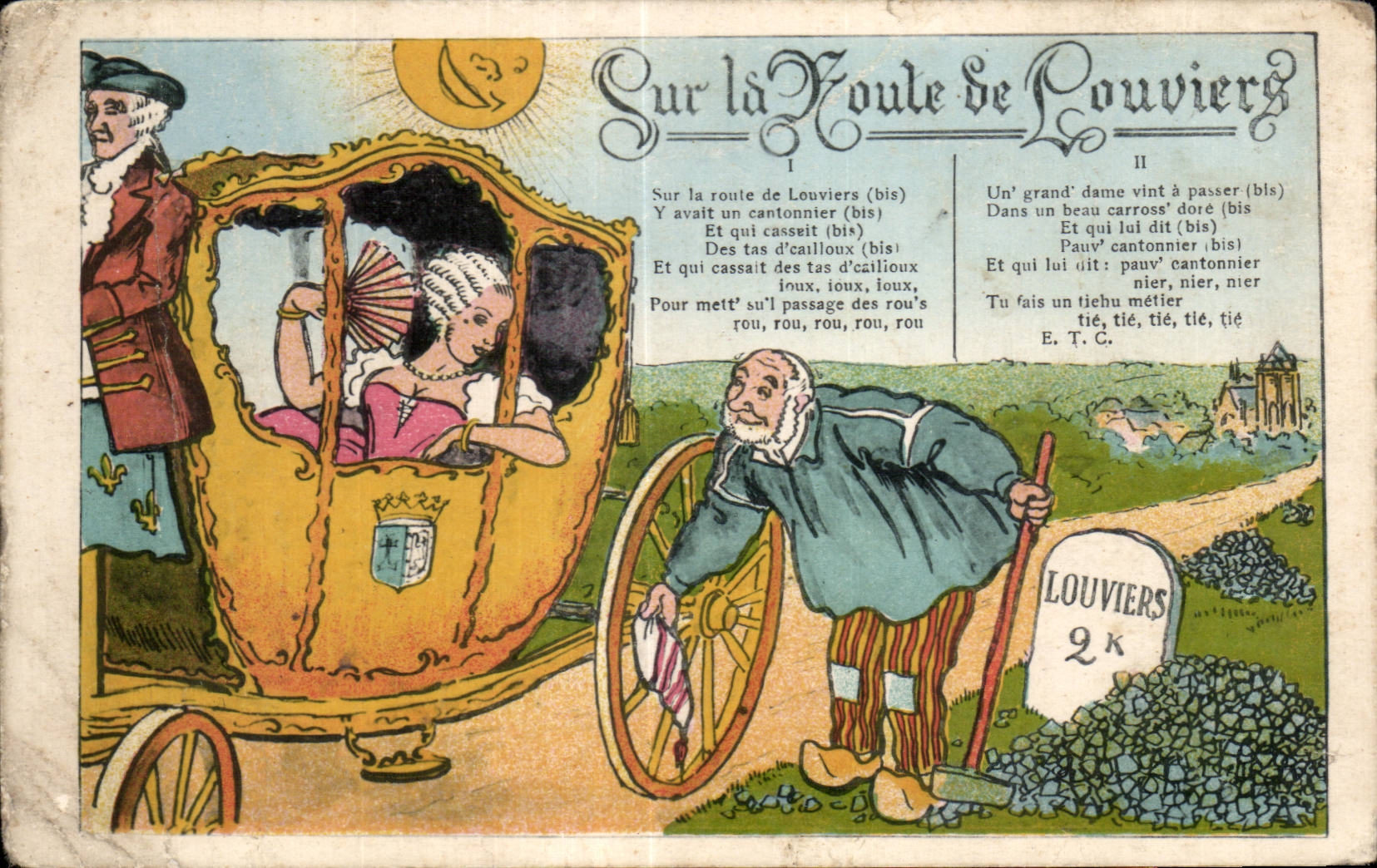 CPA en el camino de Louviers