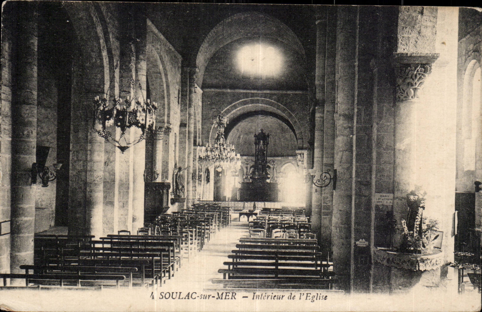 CPA Soulac on Inland sea of church